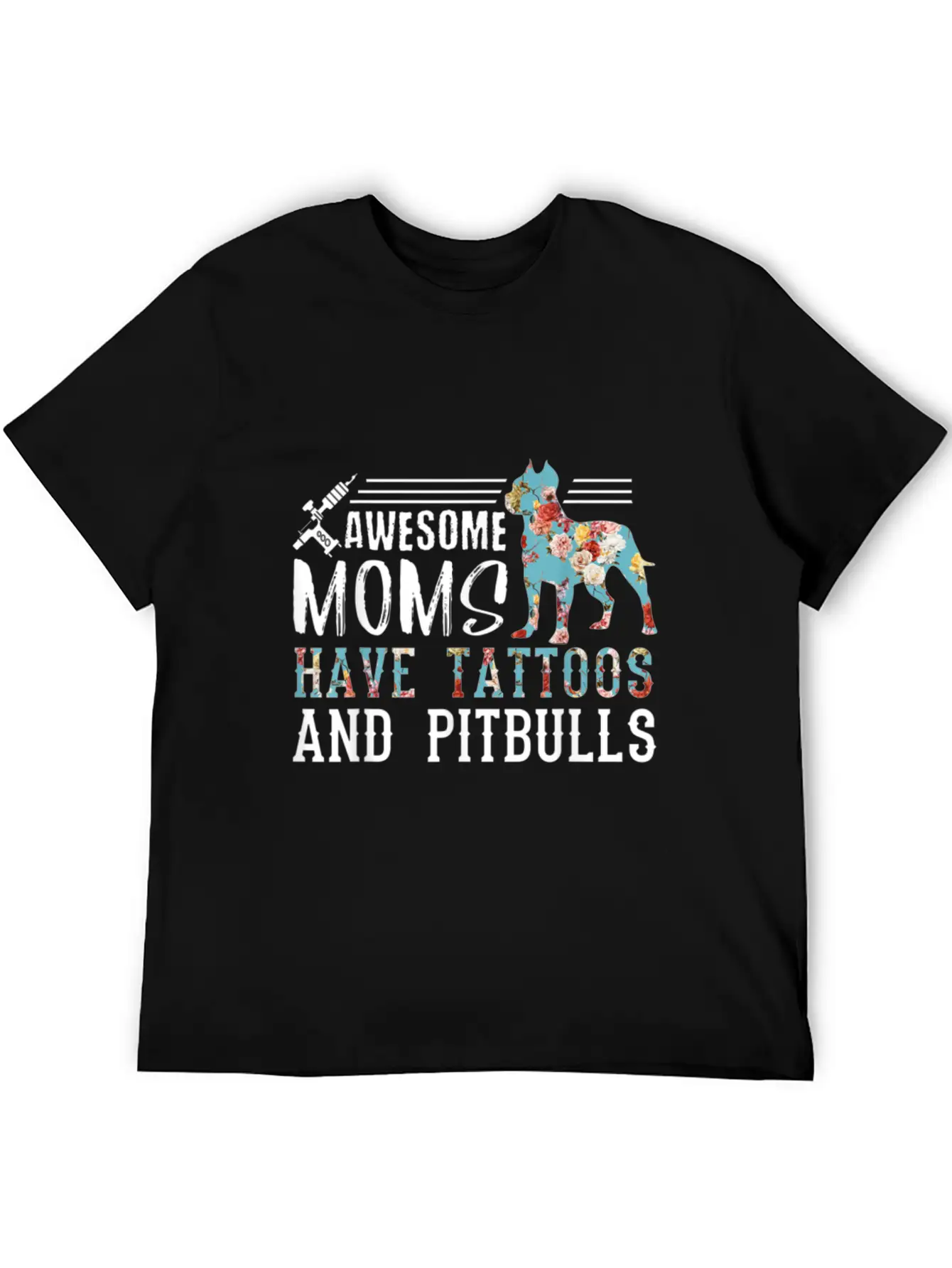 Tattooed Mom Shirt Ink Addict Shirt Pitbull Mom Stylish Everyday T-Shirt – Unisex Basic Cotton Tee