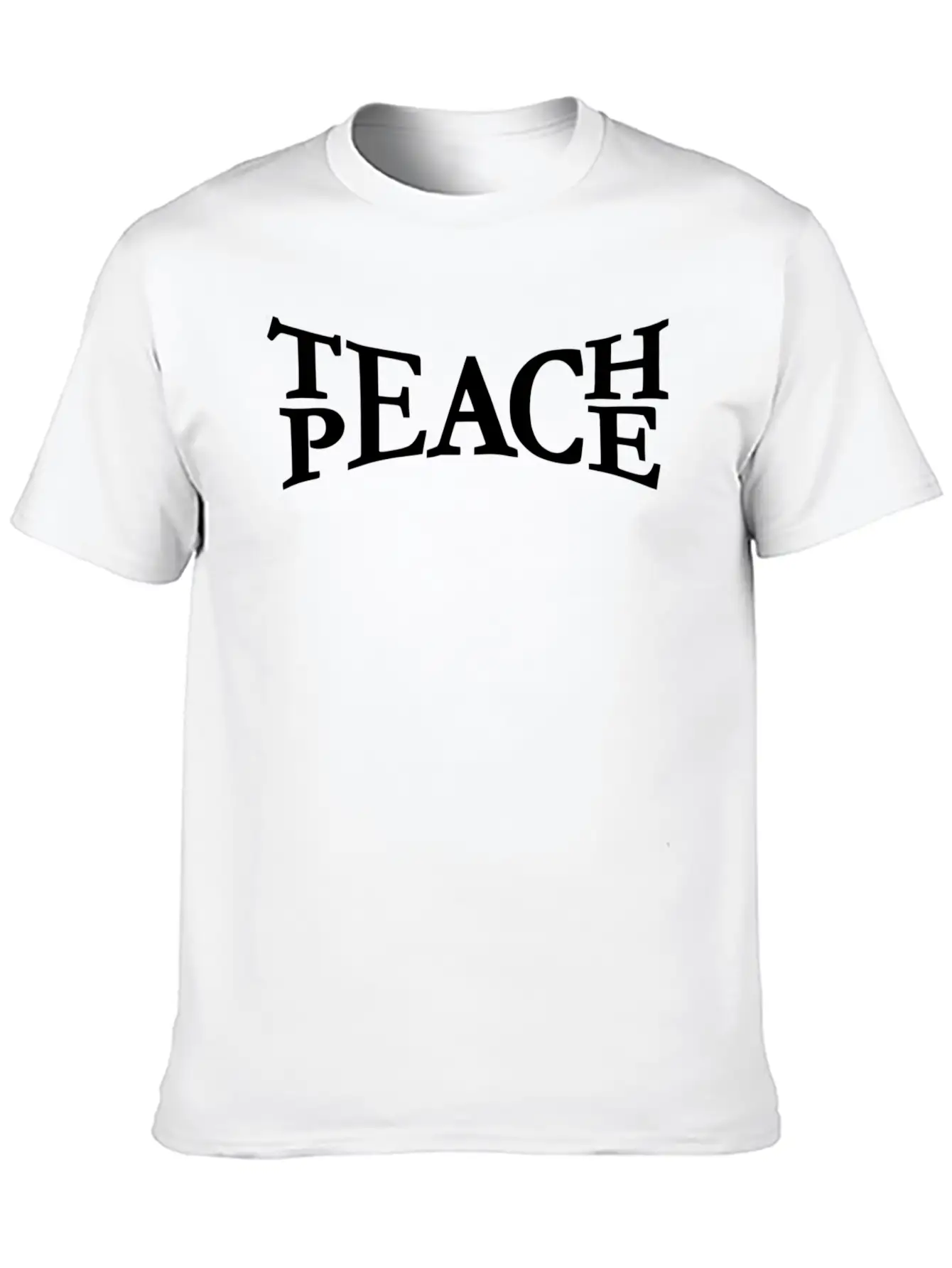 Teach Peace Stylish Everyday T-Shirt – Unisex Basic Cotton Tee