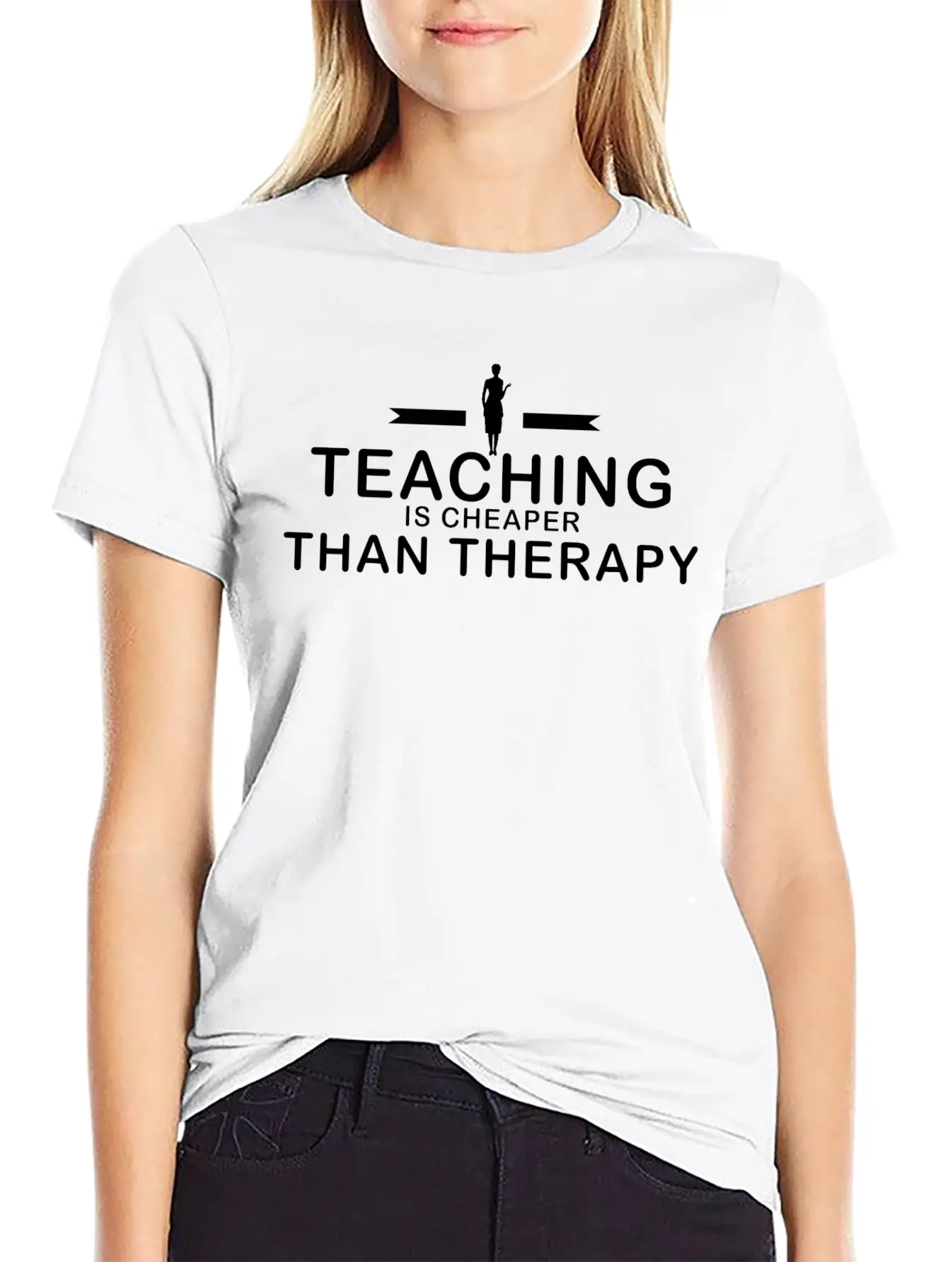 Teaching Is Cheaper Than Therapy Classic Cotton Tee – Unisex Comfort For Any Season