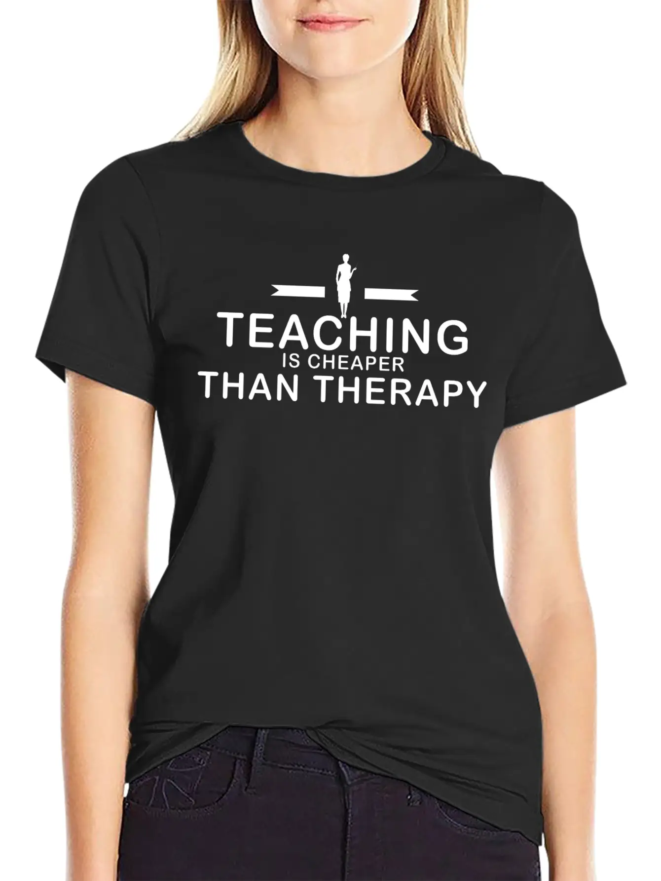 Teaching Is Cheaper Than Therapy Classic Cotton Tee – Unisex Comfort For Any Season