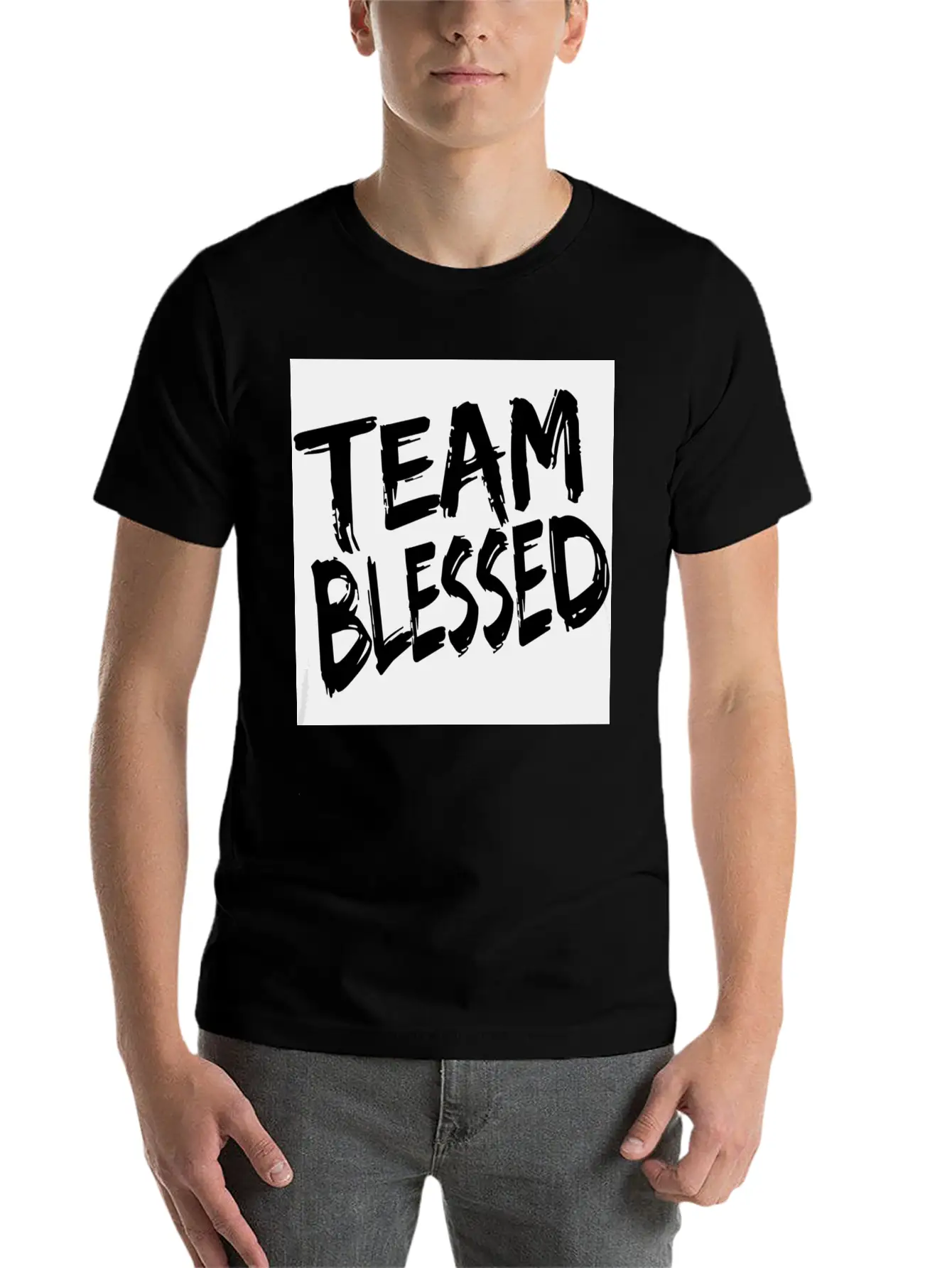 Team Blessed Tees Stylish Everyday T-Shirt – Unisex Basic Cotton Tee