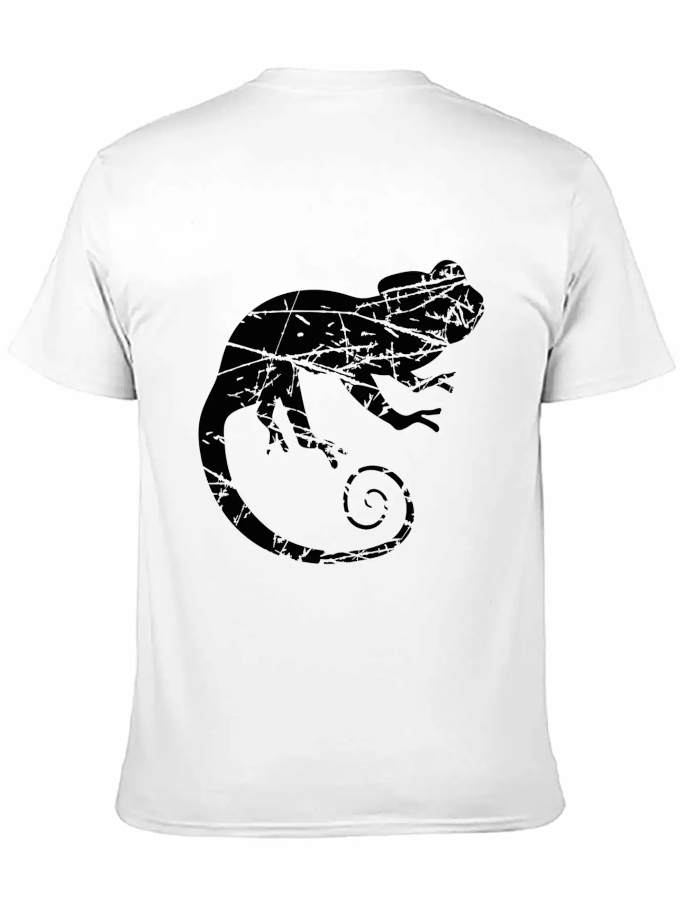 Tears Stamp Scratch Silhouette Silhouette Shadow Unisex Casual T-Shirt – Clean Design For Daily Comfort