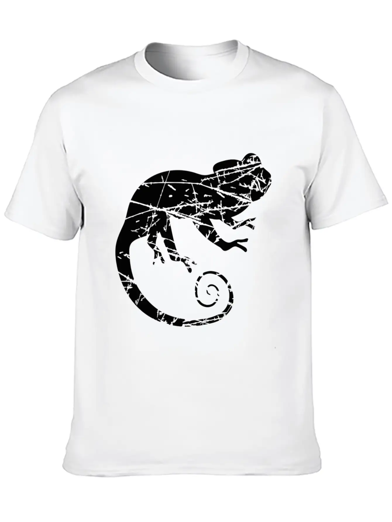 Tears Stamp Scratch Silhouette Silhouette Shadow Unisex Casual T-Shirt – Clean Design For Daily Comfort