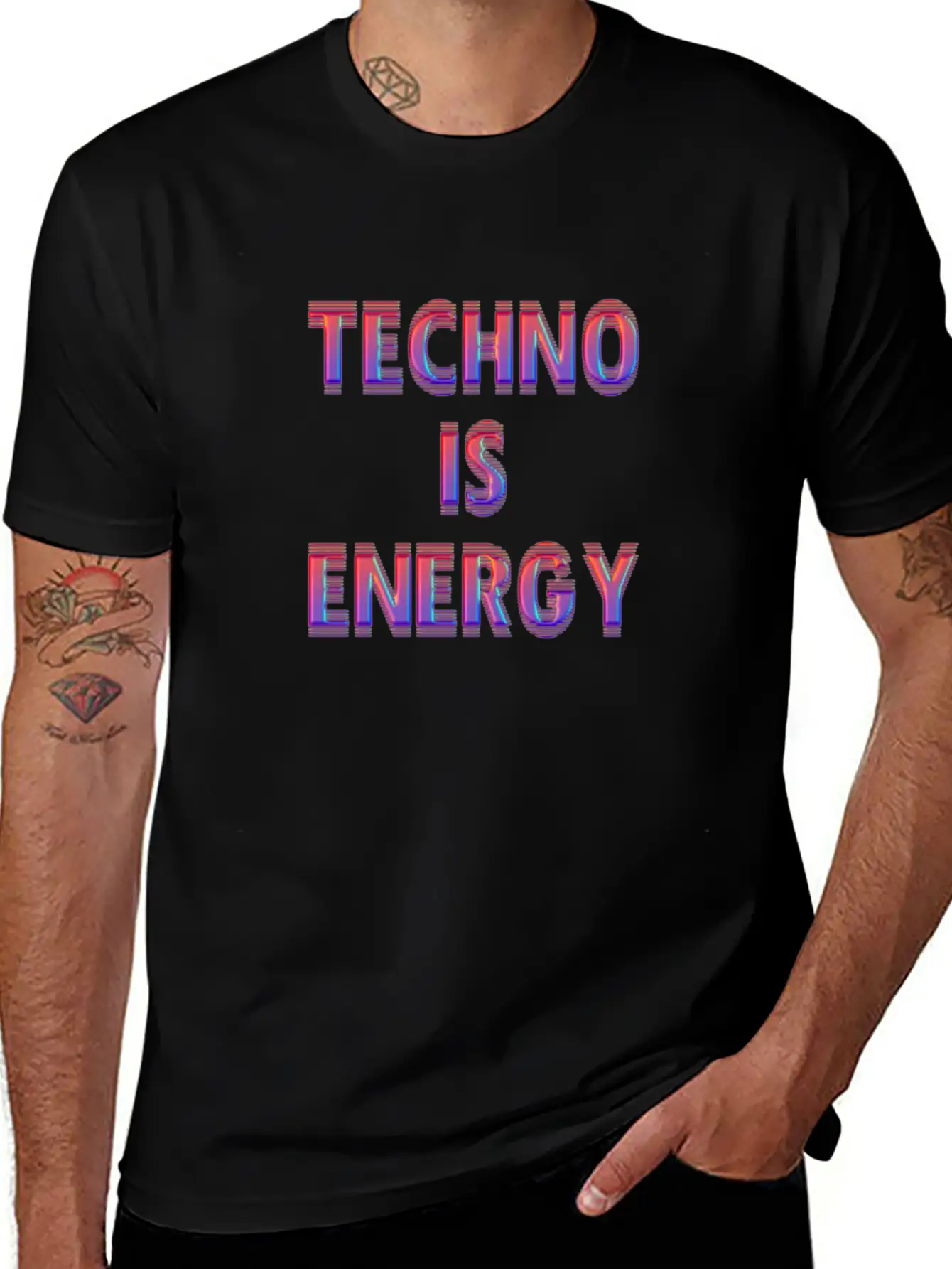 Techno DJ Energy House Electro Raver Dance Musik Basic Graphic T-Shirt – Daily Comfort In Soft Cotton