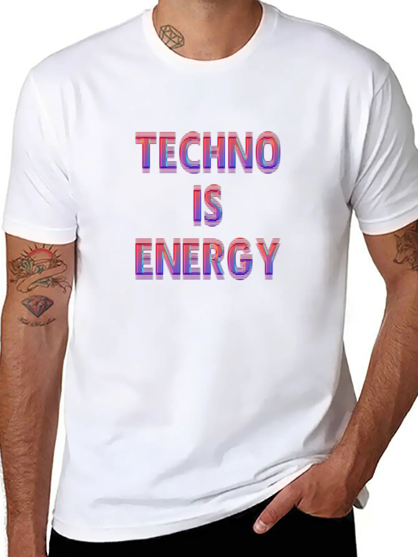 Techno DJ Energy House Electro Raver Dance Musik Basic Graphic T-Shirt – Daily Comfort In Soft Cotton