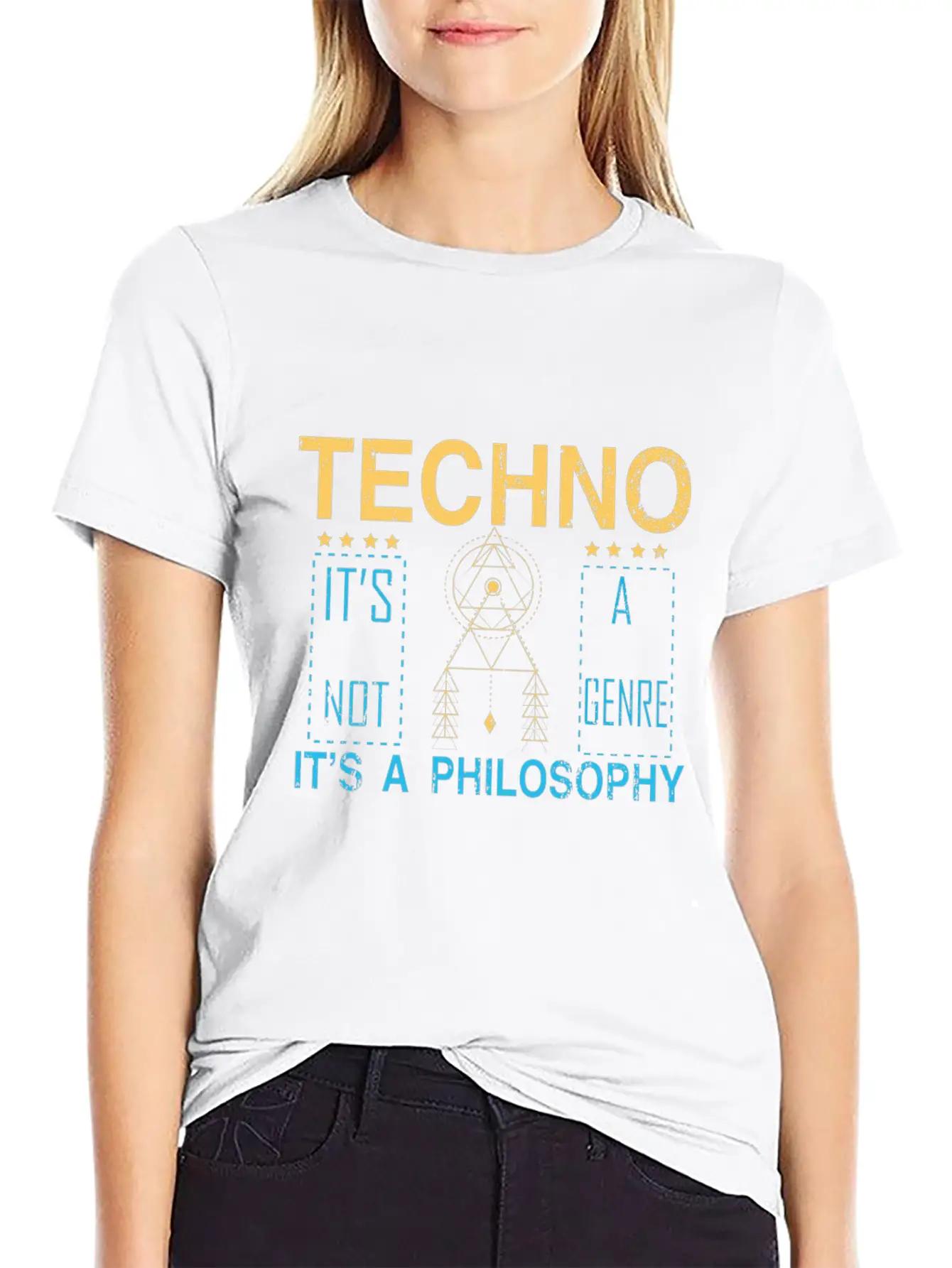 Techno DJ Nightclub Electronic Mixing Modern Basic Graphic T-Shirt – Daily Comfort In Soft Cotton