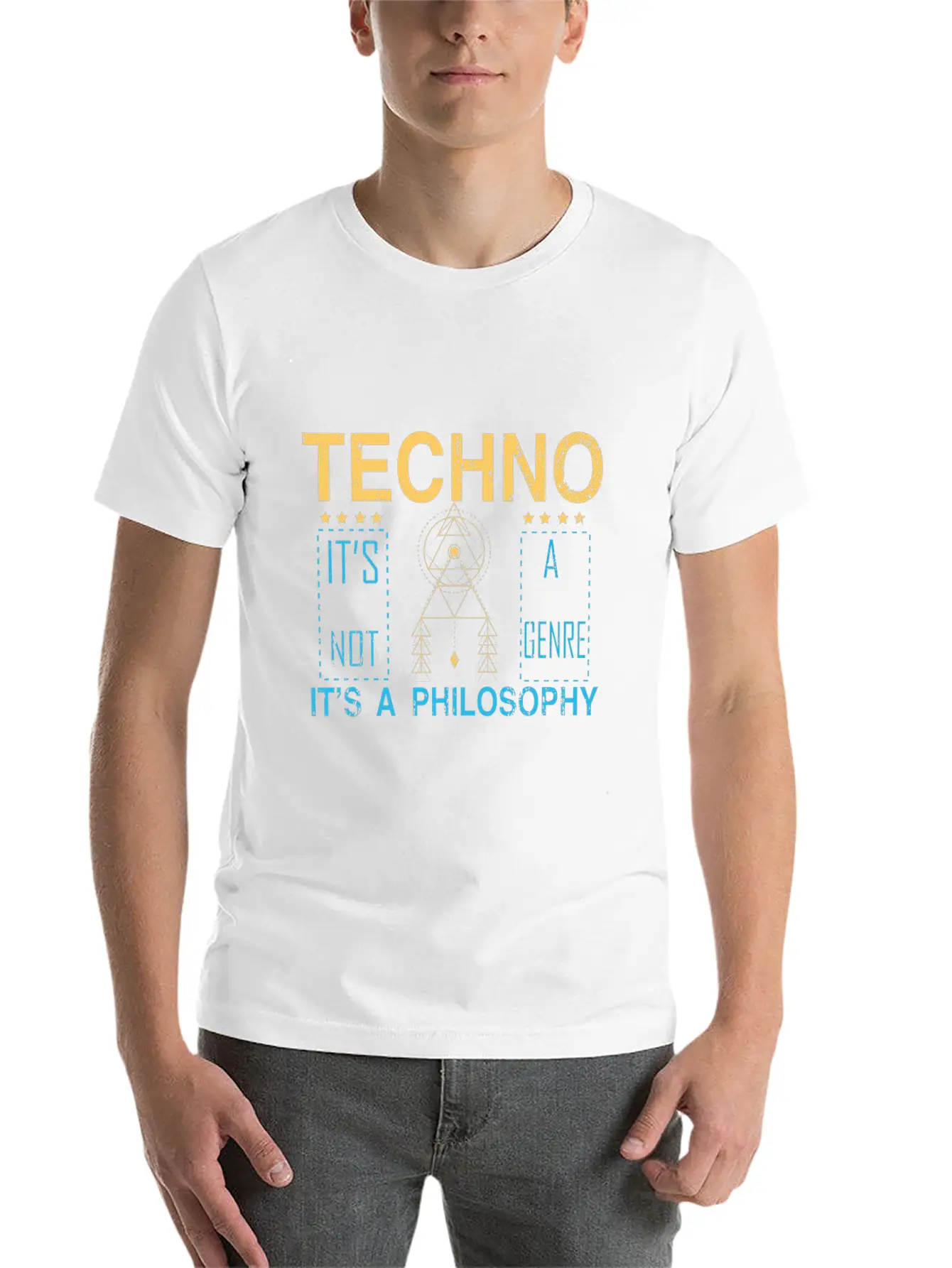 Techno DJ Nightclub Electronic Mixing Modern Basic Graphic T-Shirt – Daily Comfort In Soft Cotton