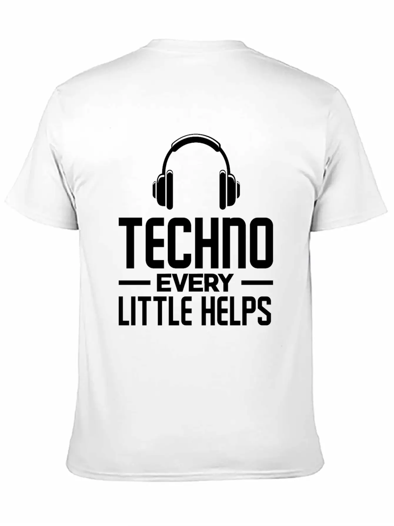 Techno Lover Every Little Helps Basic Graphic T-Shirt – Daily Comfort In Soft Cotton