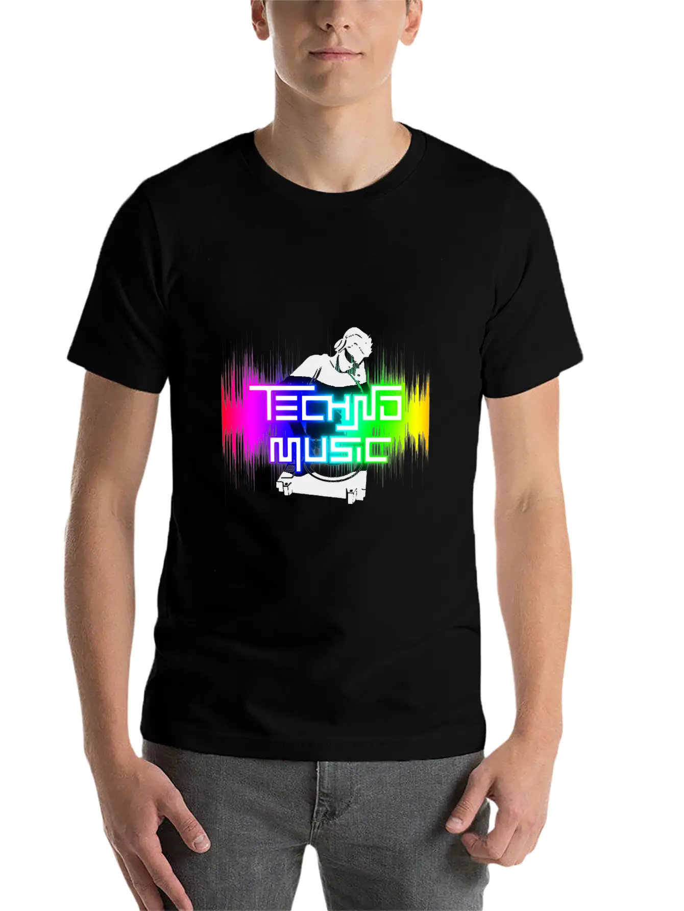 Techno Music - Drum & Bass Stylish Everyday T-Shirt – Unisex Basic Cotton Tee
