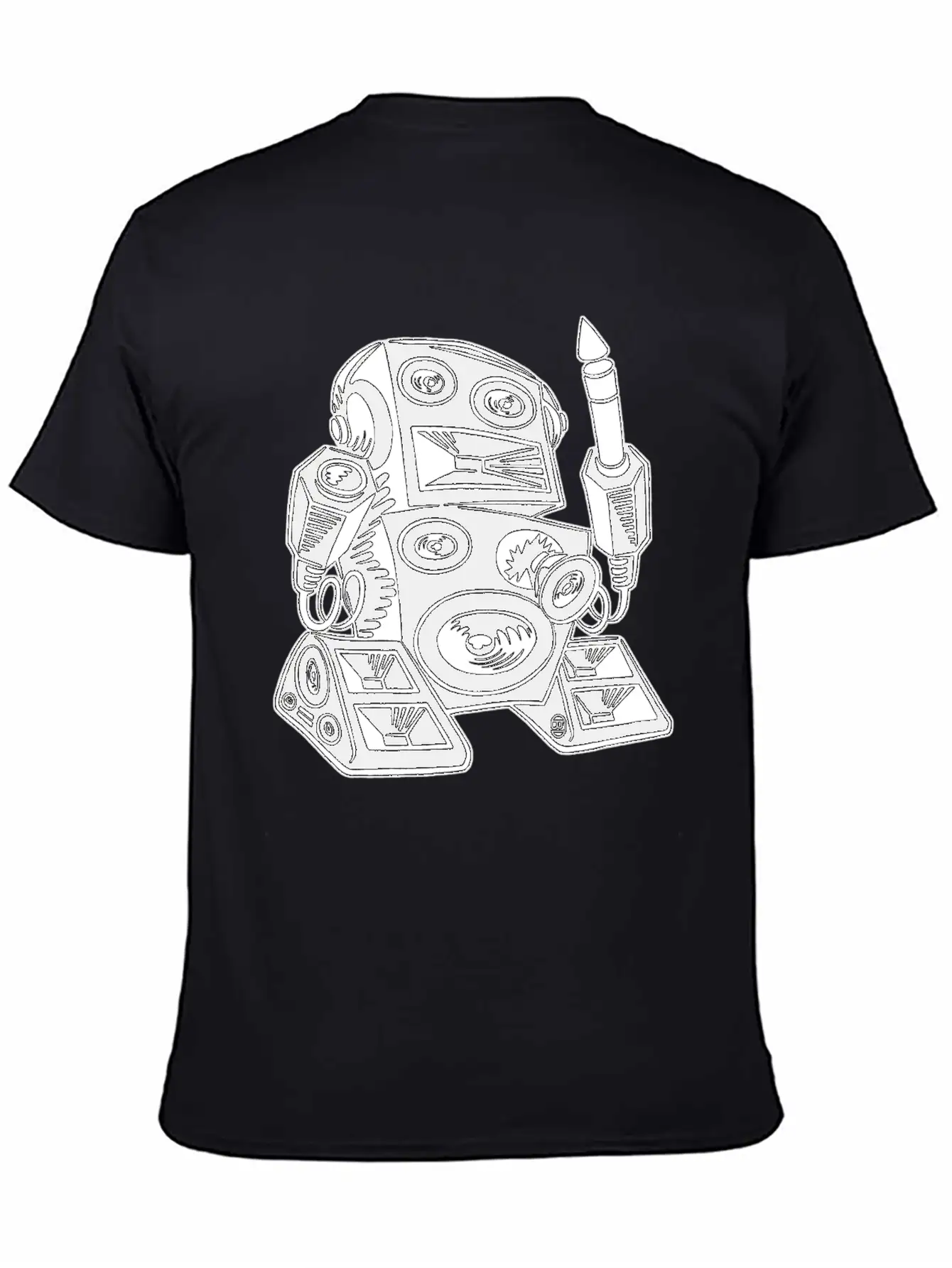 Techno Robot I Basic Graphic T-Shirt – Daily Comfort In Soft Cotton