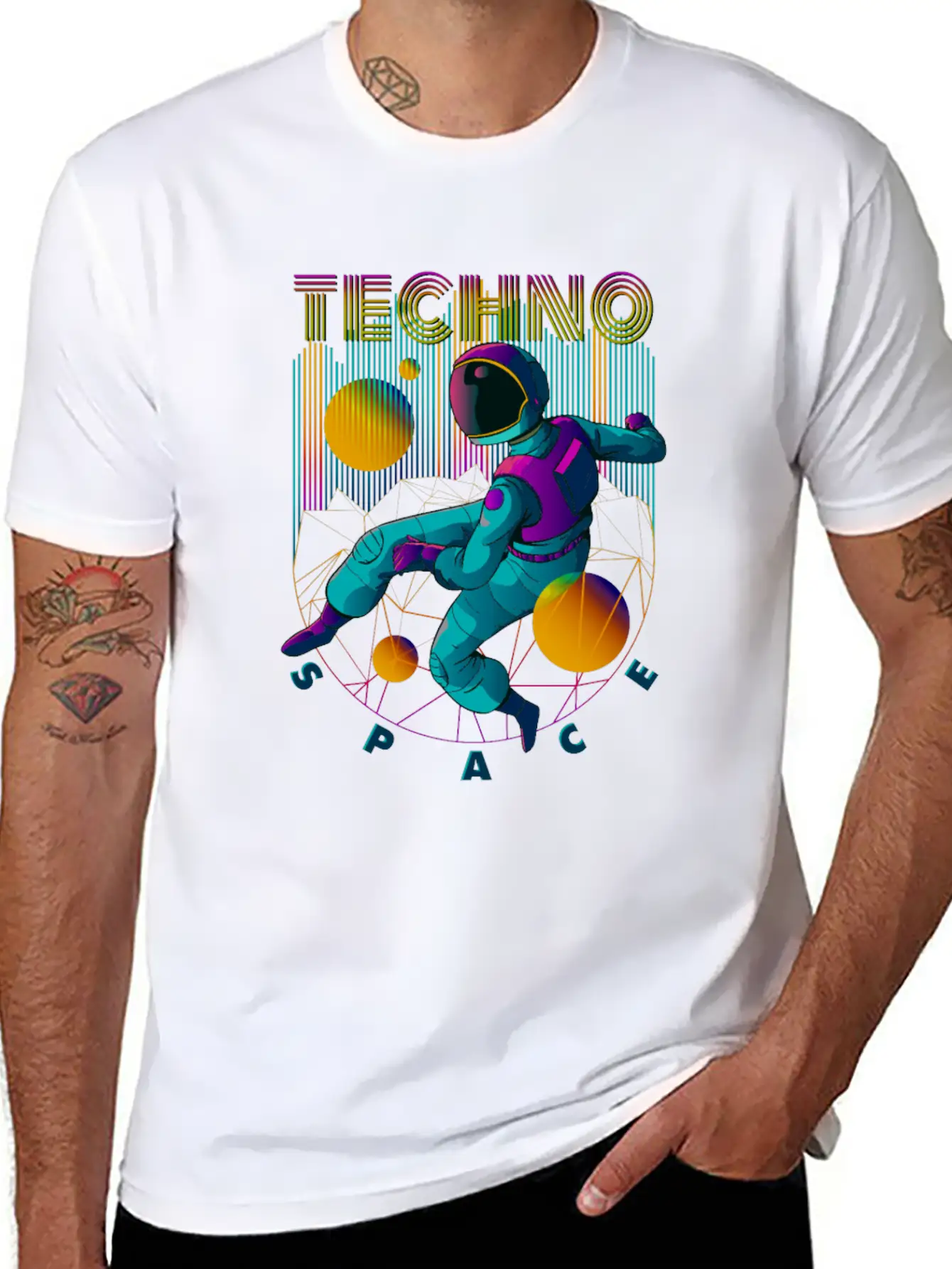 Techno Space Stylish Everyday T-Shirt – Unisex Basic Cotton Tee