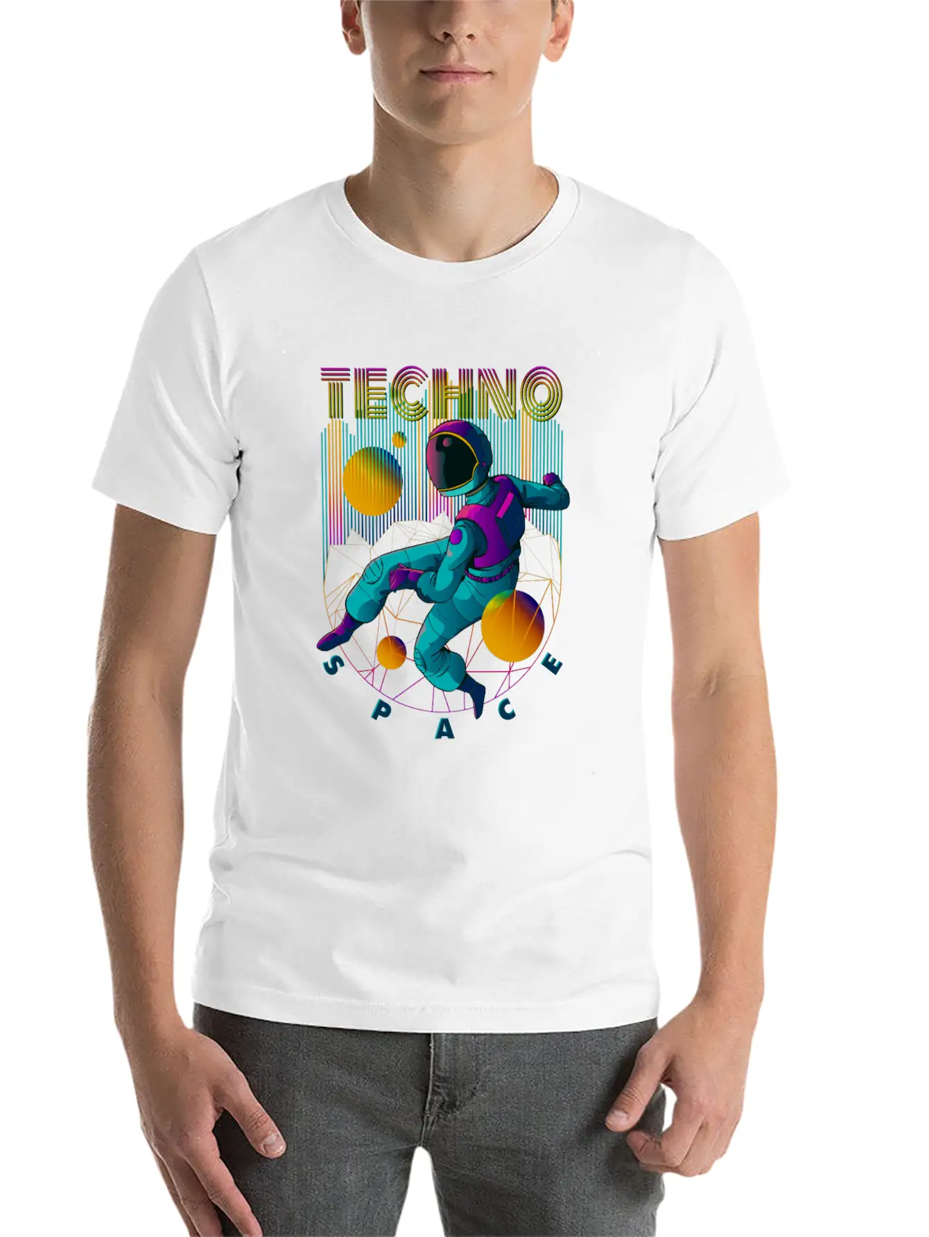 Techno Space Stylish Everyday T-Shirt – Unisex Basic Cotton Tee
