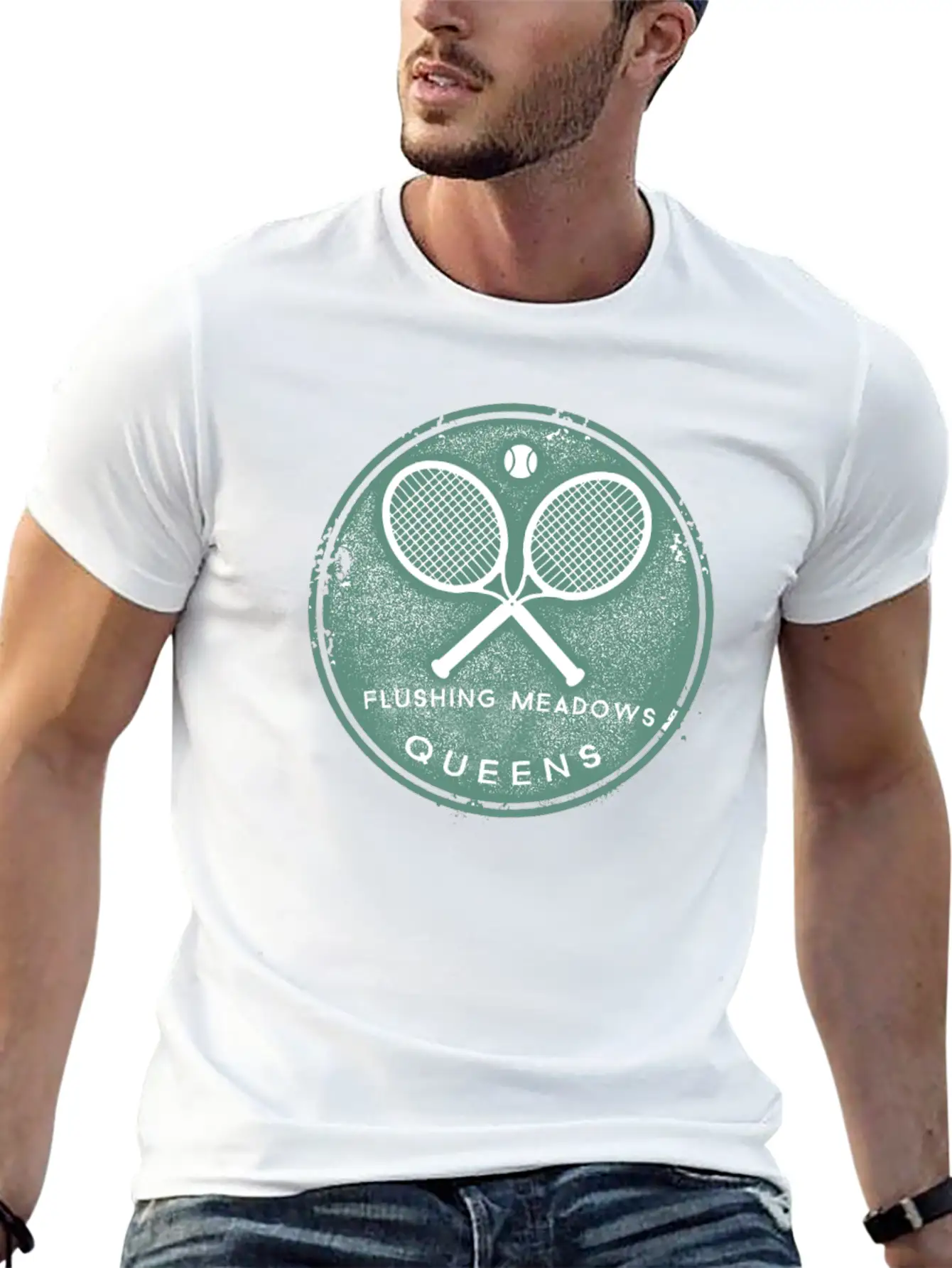Tennis Flushing Meadows Queens New York NYC Stylish Everyday T-Shirt – Unisex Basic Cotton Tee