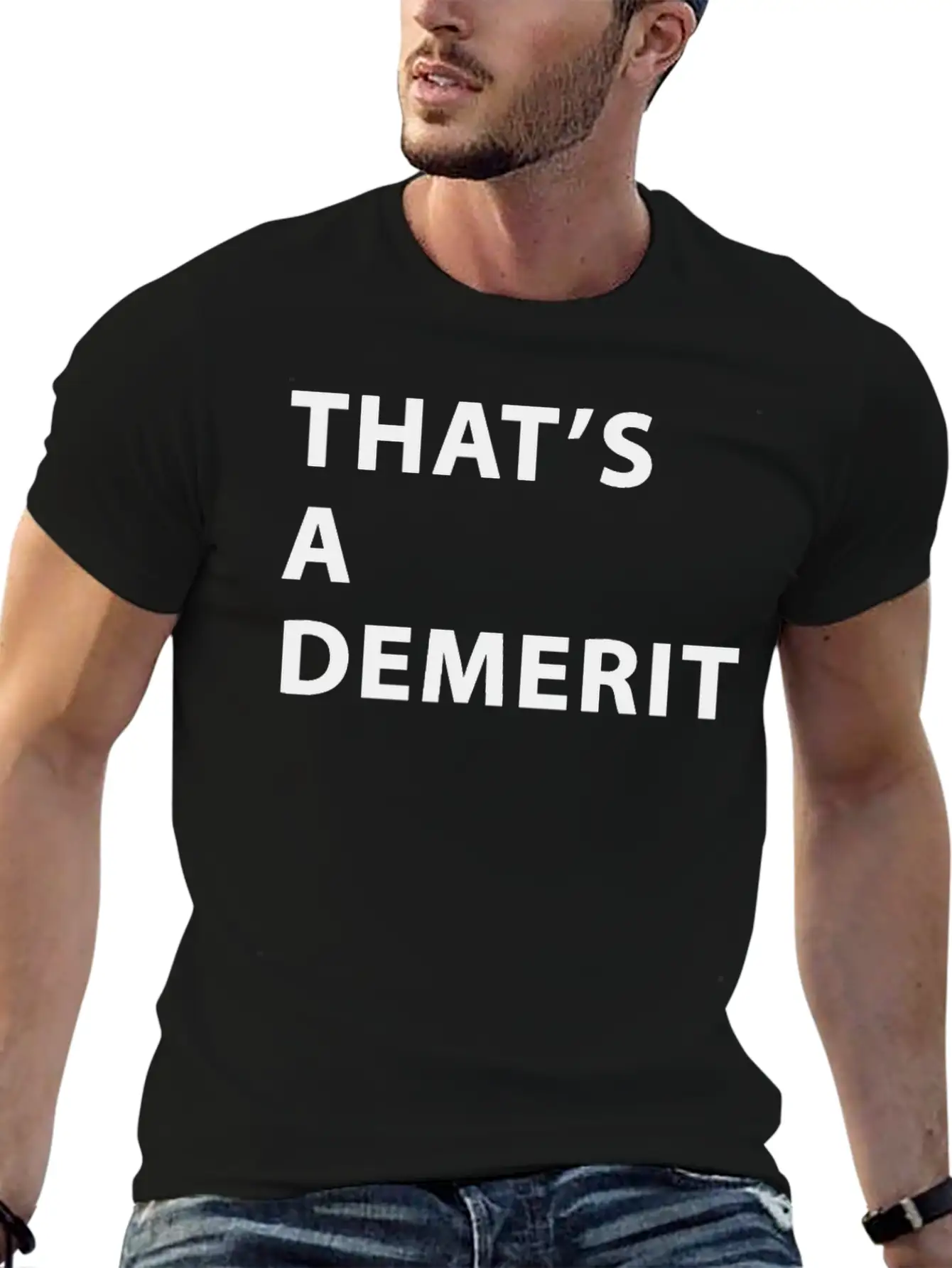 That's A Demerit Basic Graphic T-Shirt – Daily Comfort In Soft Cotton