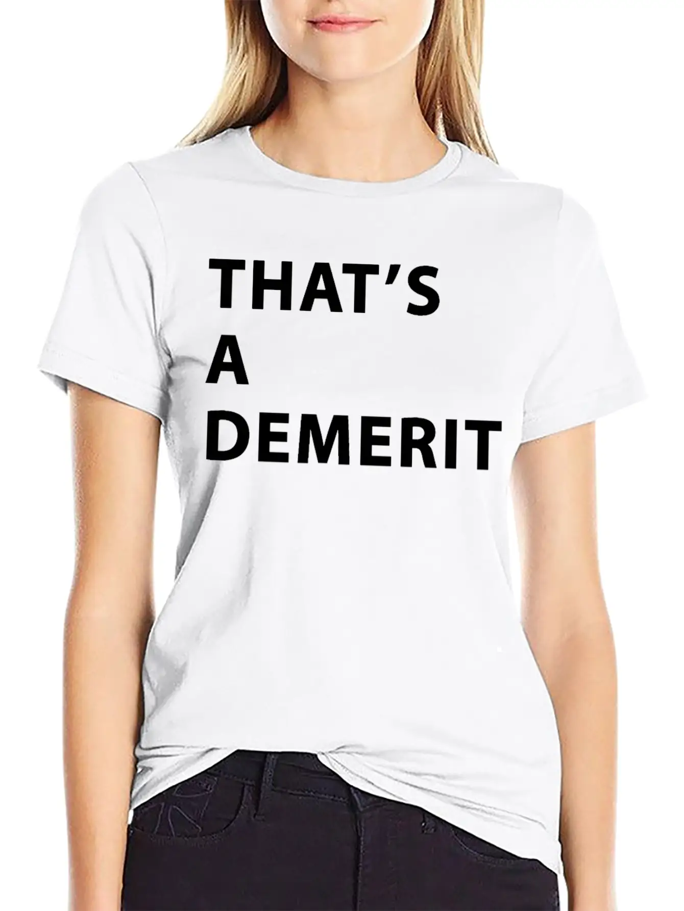That's A Demerit Basic Graphic T-Shirt – Daily Comfort In Soft Cotton