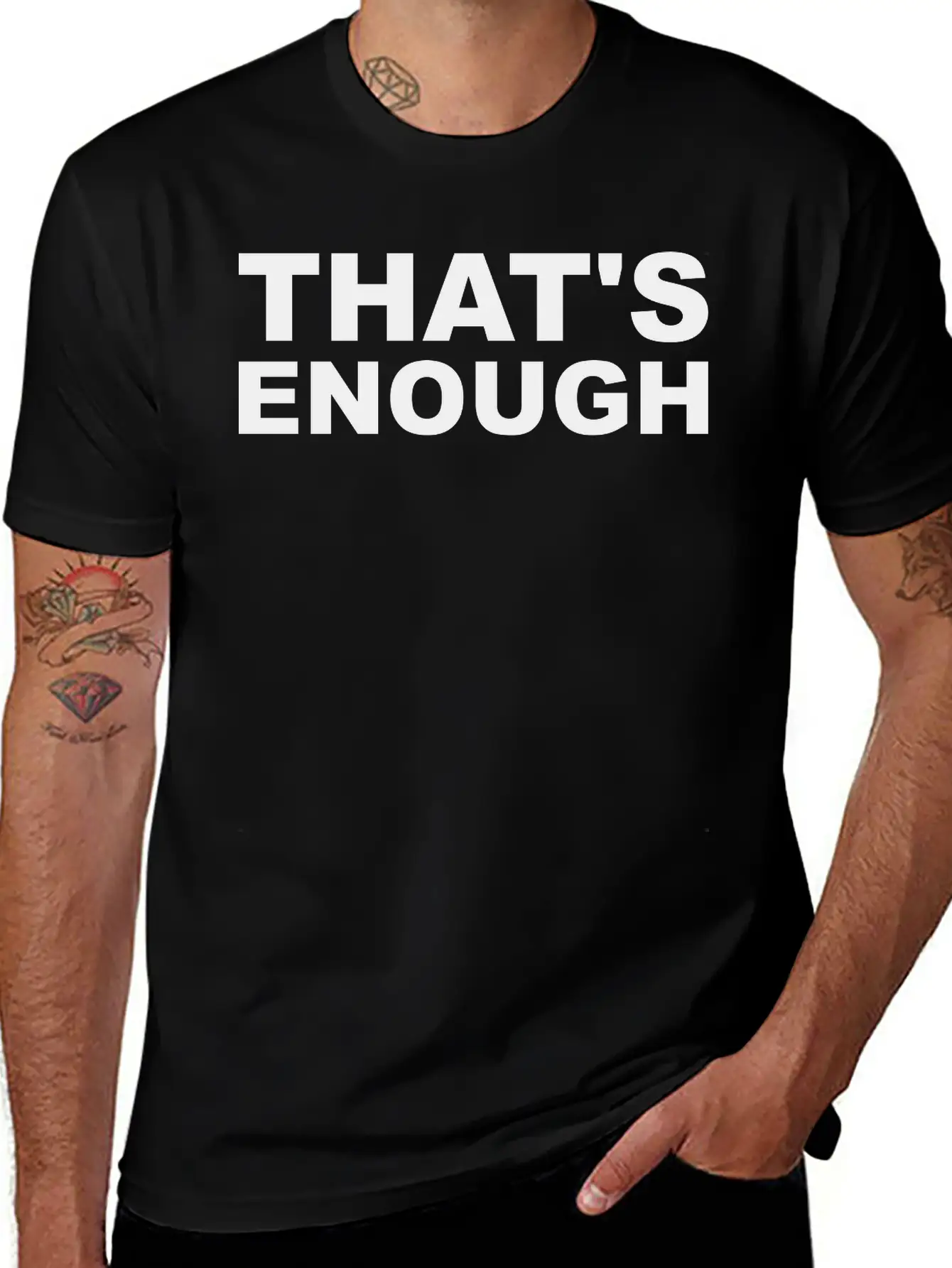 That's Enough Freedom Demo Stylish Everyday T-Shirt – Unisex Basic Cotton Tee