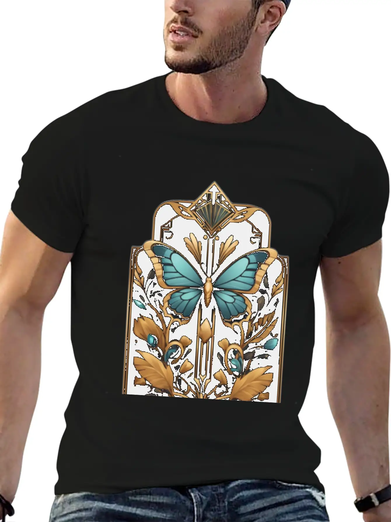 The Art Deco-inspired Stylish Everyday T-Shirt – Unisex Basic Cotton Tee