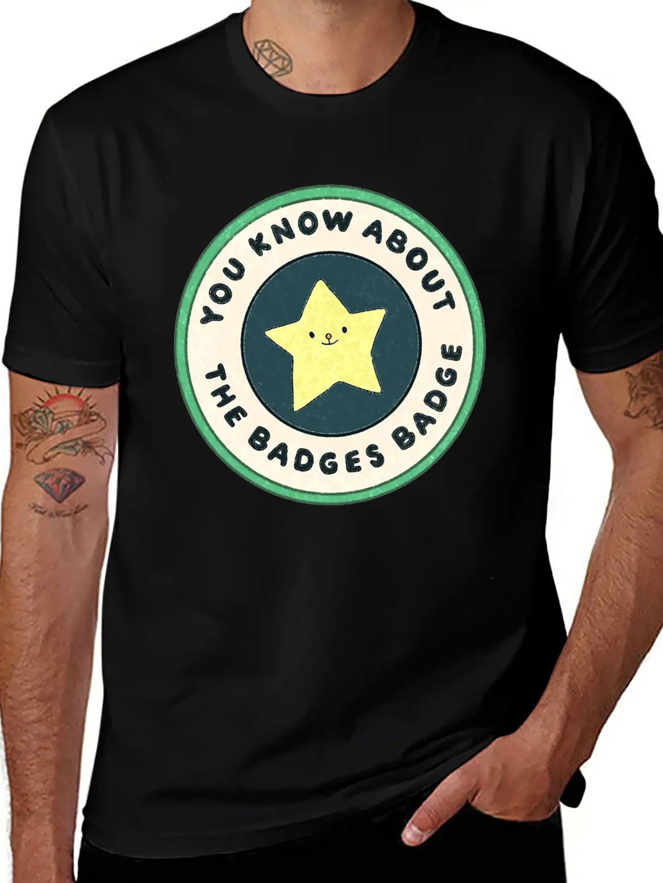 The Badges Simple Everyday Graphic Tee – Lightweight Summer Wear