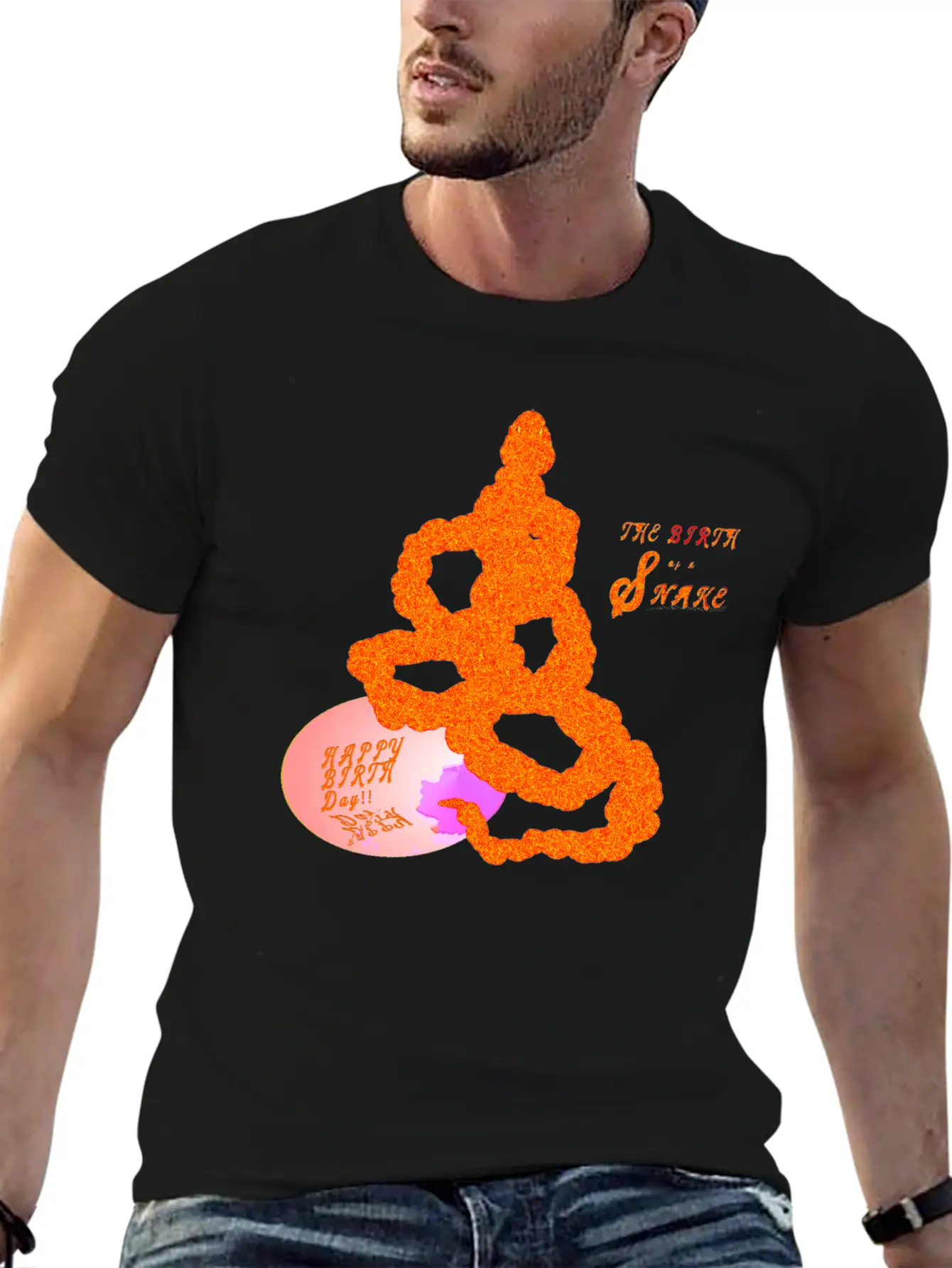 The Birth Of A Snake Stylish Everyday T-Shirt – Unisex Basic Cotton Tee