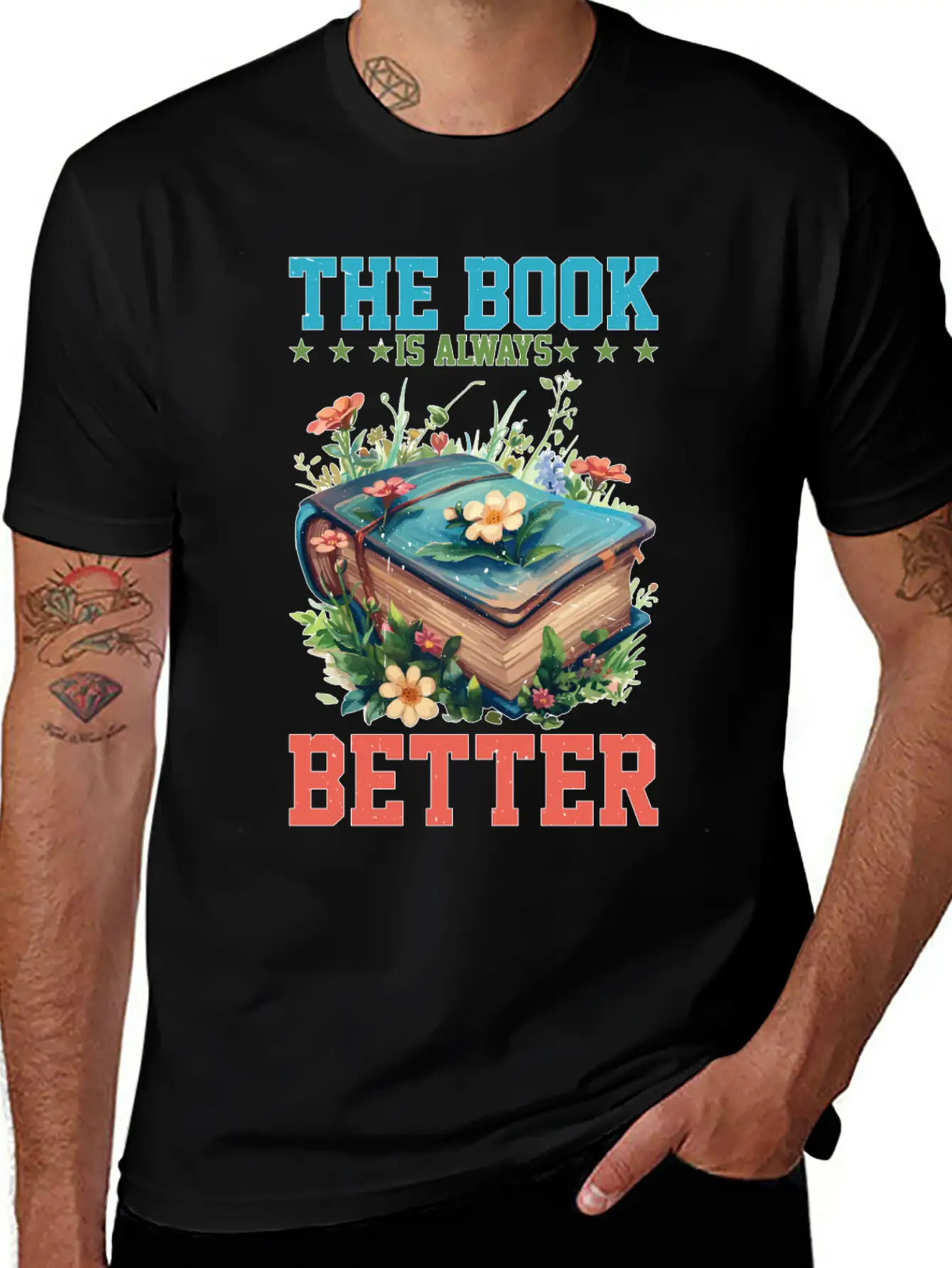 The Book Is Always Better Stylish Everyday T-Shirt – Unisex Basic Cotton Tee