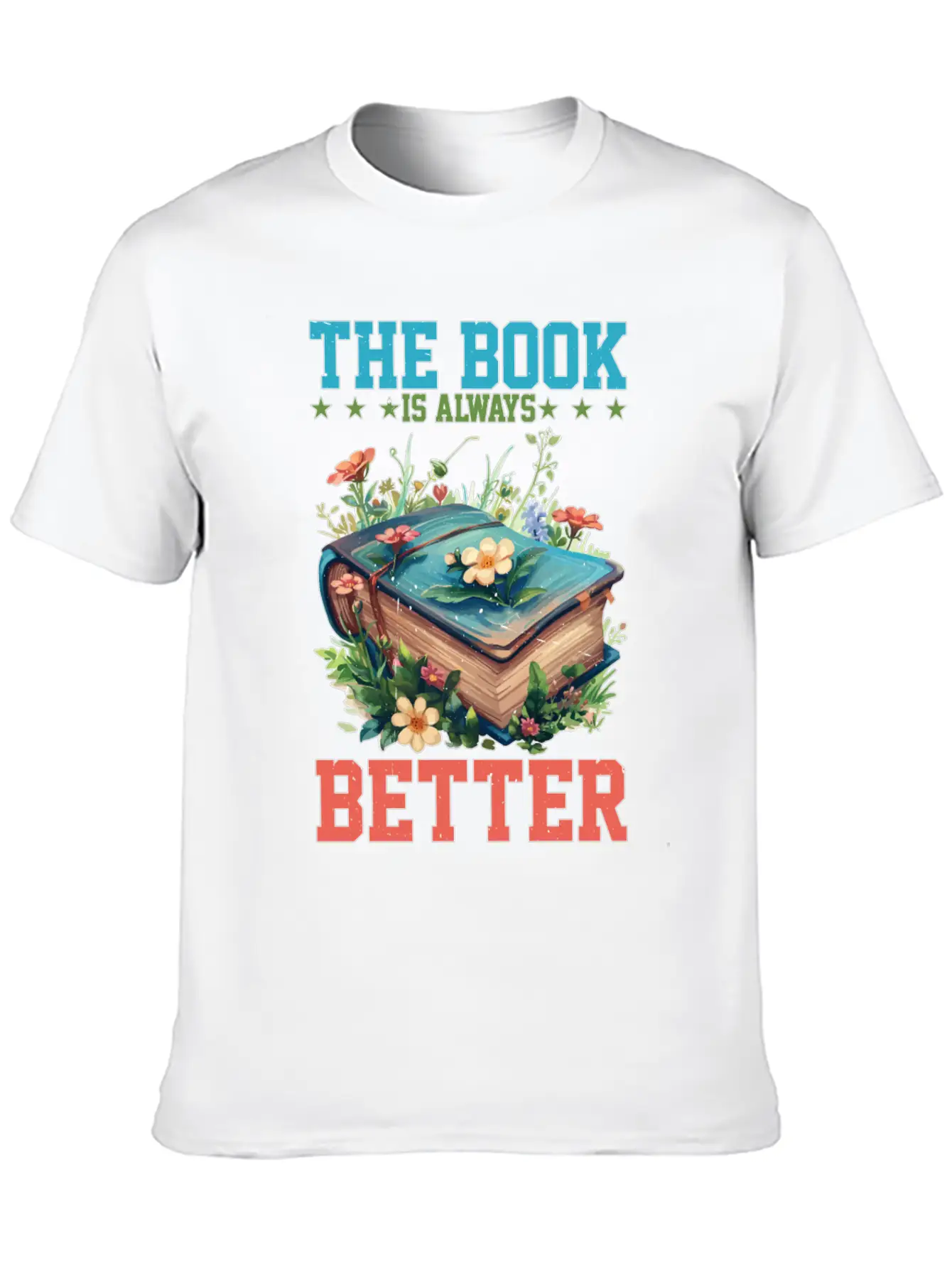 The Book Is Always Better Stylish Everyday T-Shirt – Unisex Basic Cotton Tee