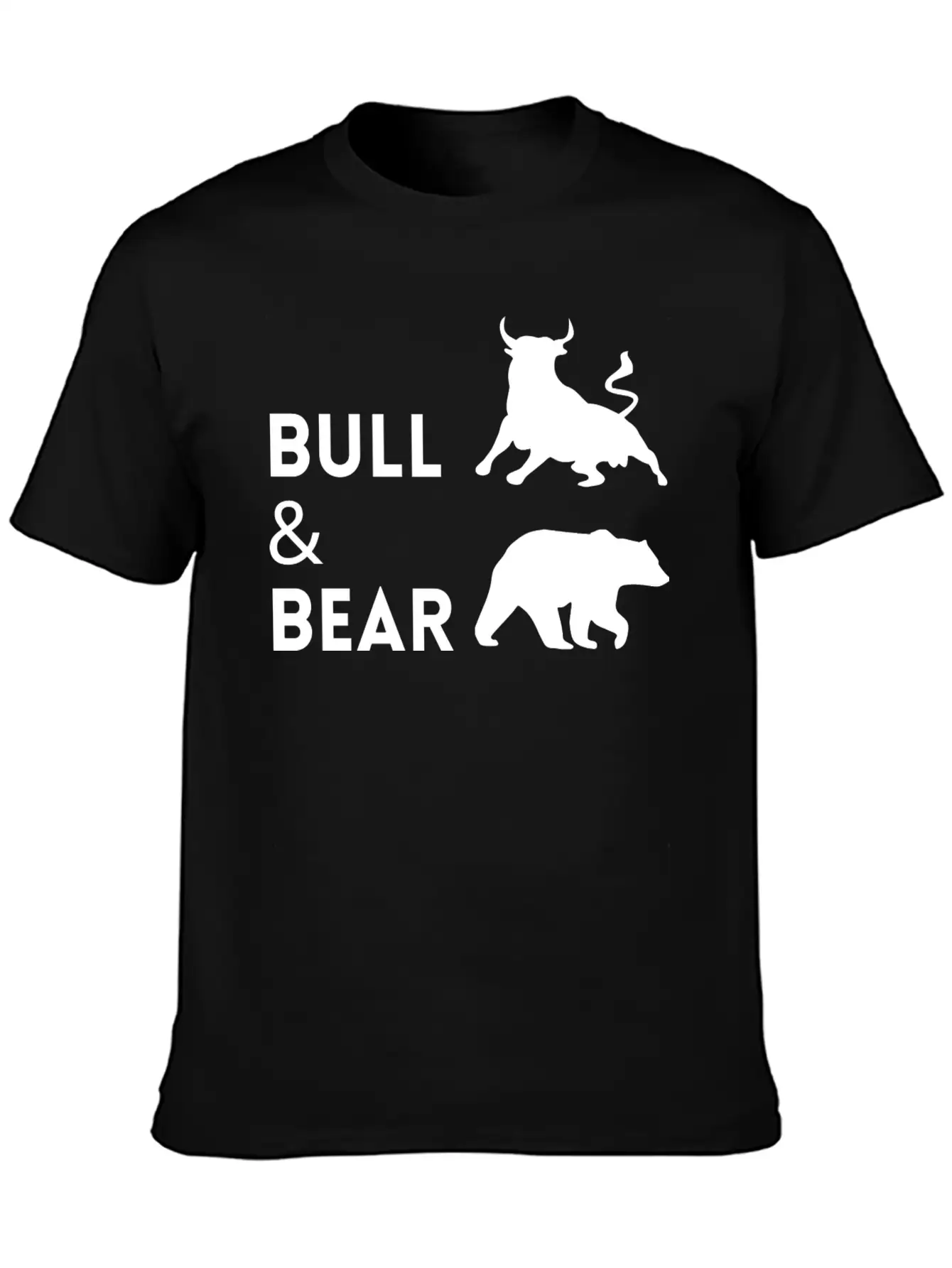 The Bull Bear Artwork1 Lightweight Cotton T-Shirt – Daily Comfort Graphic Shirt