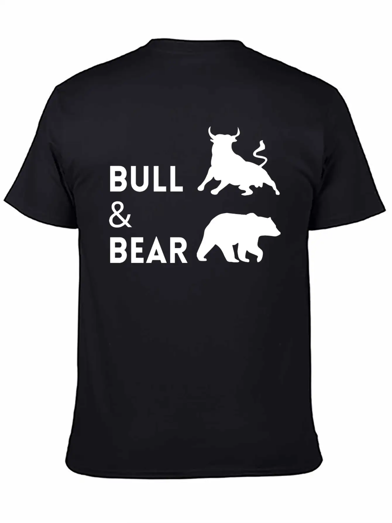 The Bull Bear Artwork1 Lightweight Cotton T-Shirt – Daily Comfort Graphic Shirt