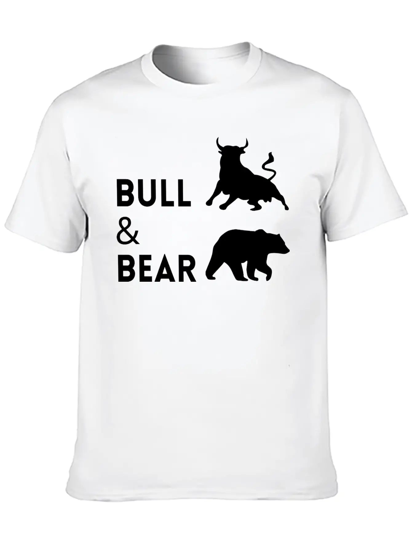 The Bull Bear Artwork1 Lightweight Cotton T-Shirt – Daily Comfort Graphic Shirt