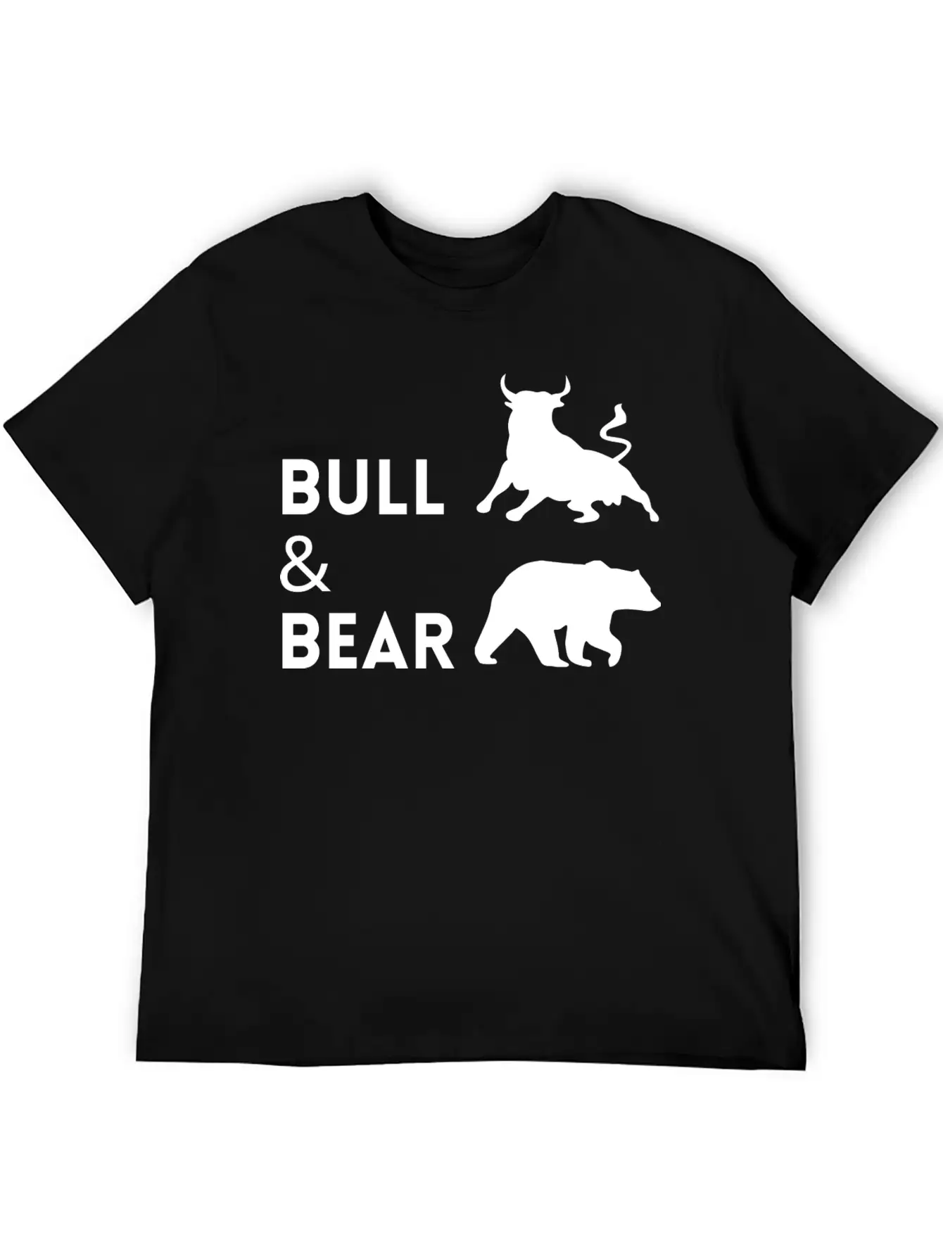 The Bull Bear Artwork1 Lightweight Cotton T-Shirt – Daily Comfort Graphic Shirt