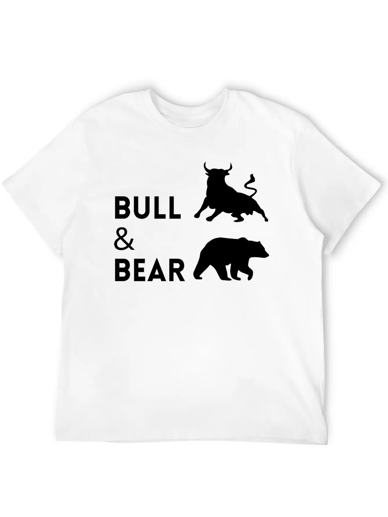 The Bull Bear Artwork1 Lightweight Cotton T-Shirt – Daily Comfort Graphic Shirt