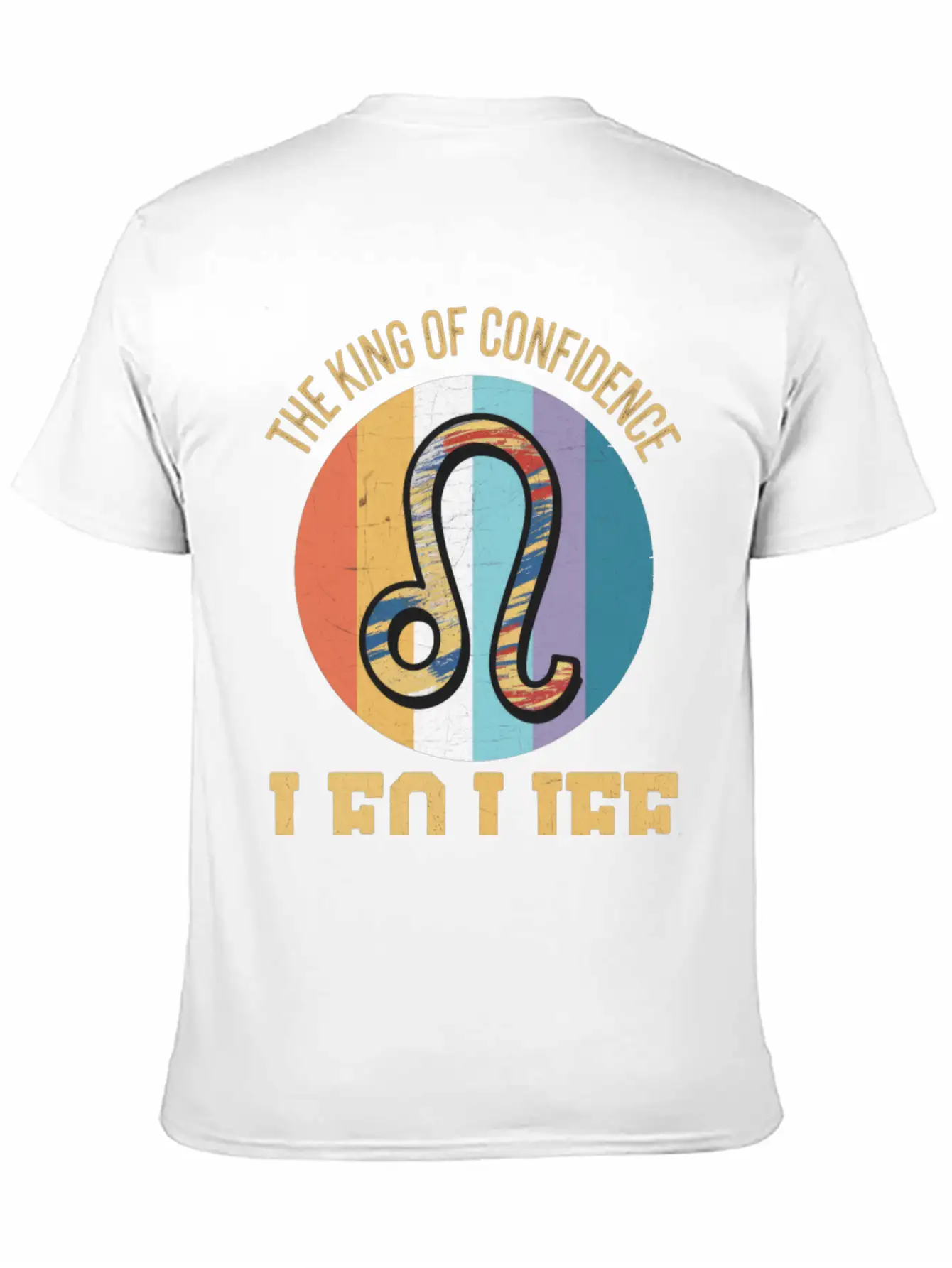 The King Of Confidence: Leo Life Simple Everyday Graphic Tee – Lightweight Summer Wear