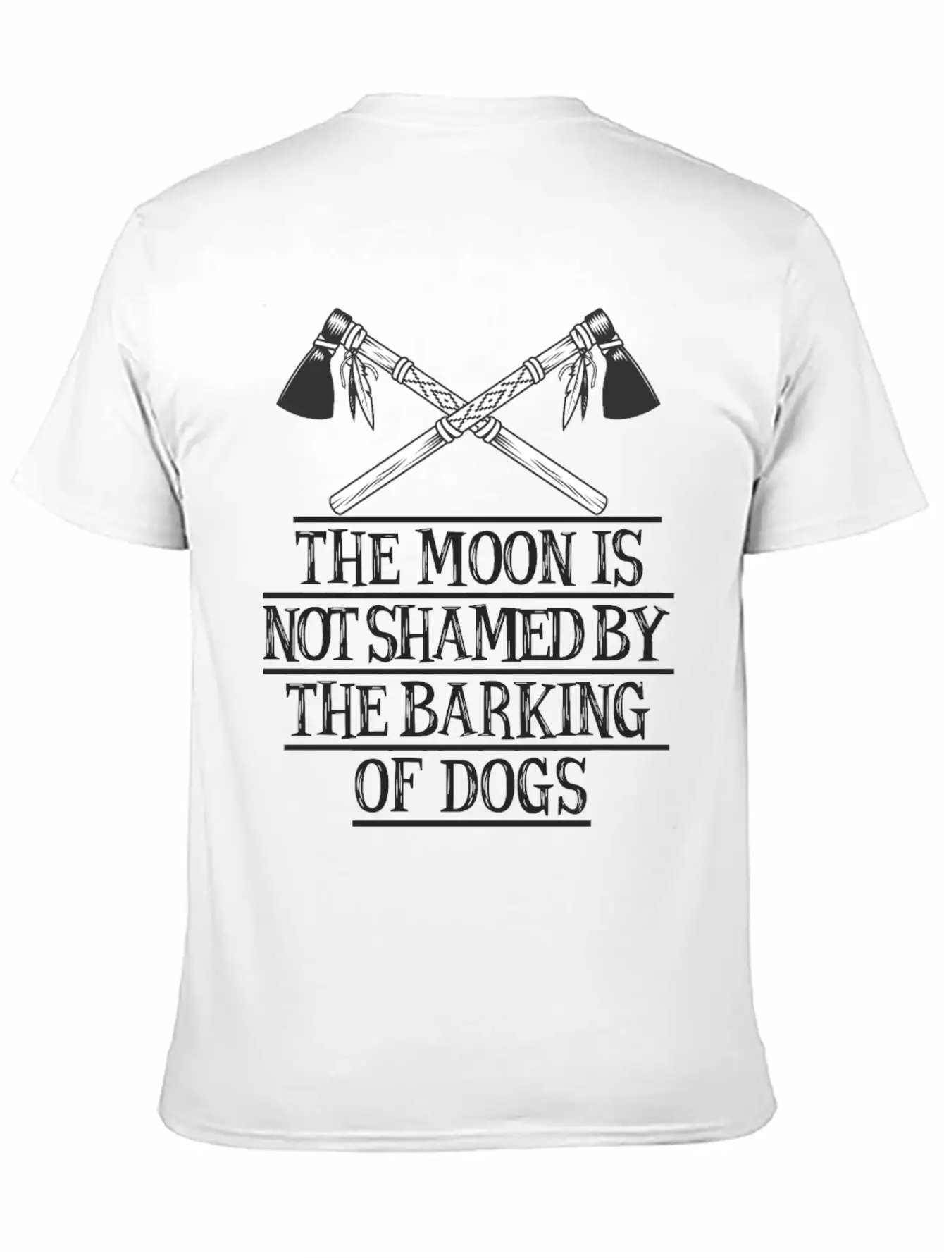 The Moon Is Not Shamed By The Barking Of Dogs Basic Graphic T-Shirt – Daily Comfort In Soft Cotton