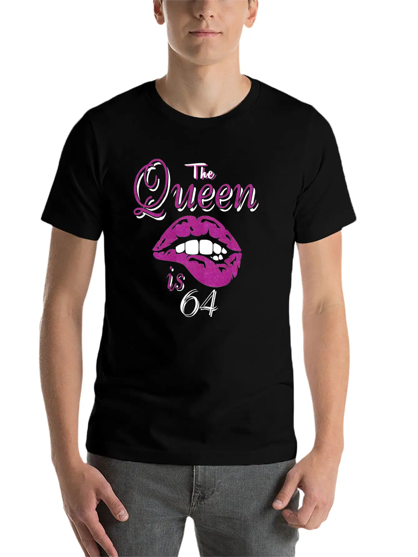 The Queen Is 64 Stylish Everyday T-Shirt – Unisex Basic Cotton Tee