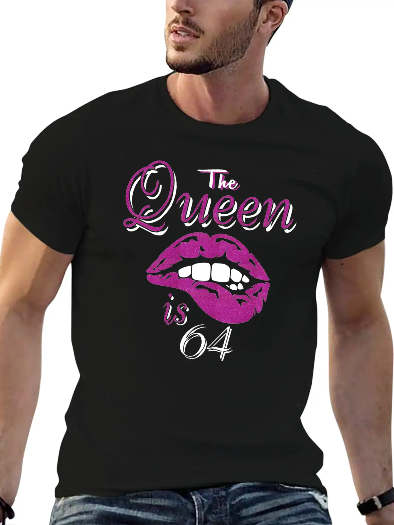 The Queen Is 64 Stylish Everyday T-Shirt – Unisex Basic Cotton Tee