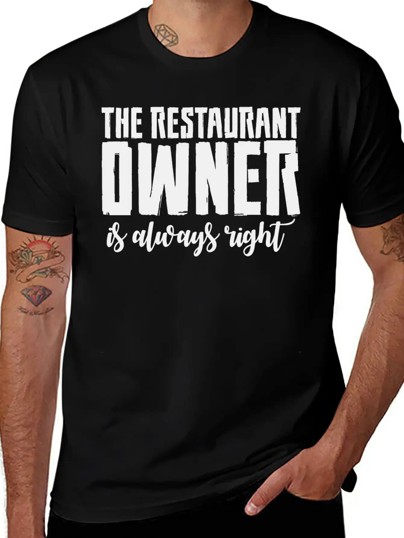 The Restaurant Owner Is Always Right 2 Basic Graphic T-Shirt – Daily Comfort In Soft Cotton