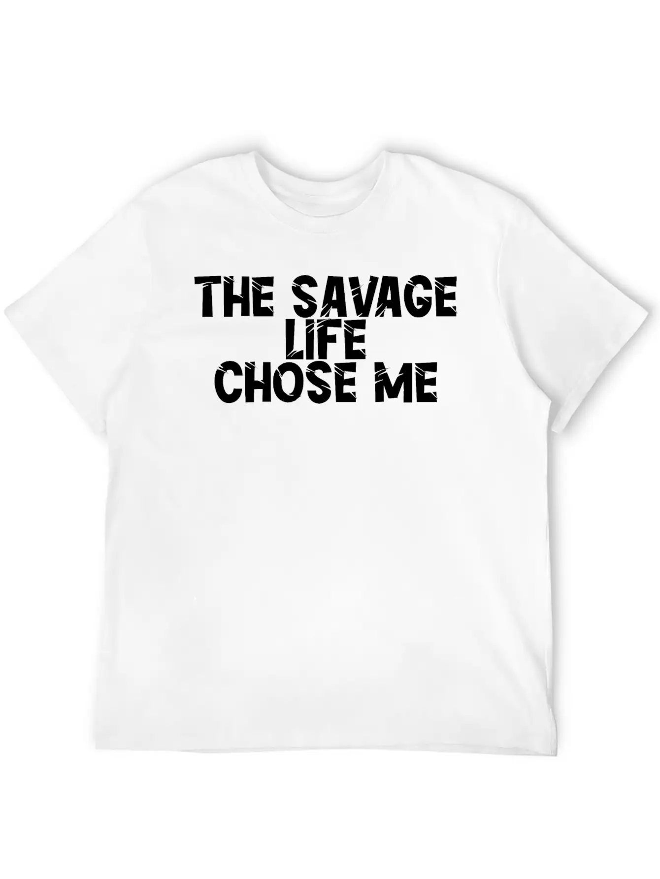 The Savage Life Chose Me 6 Unisex Cotton Tee – Relaxed Fit For Any Occasion