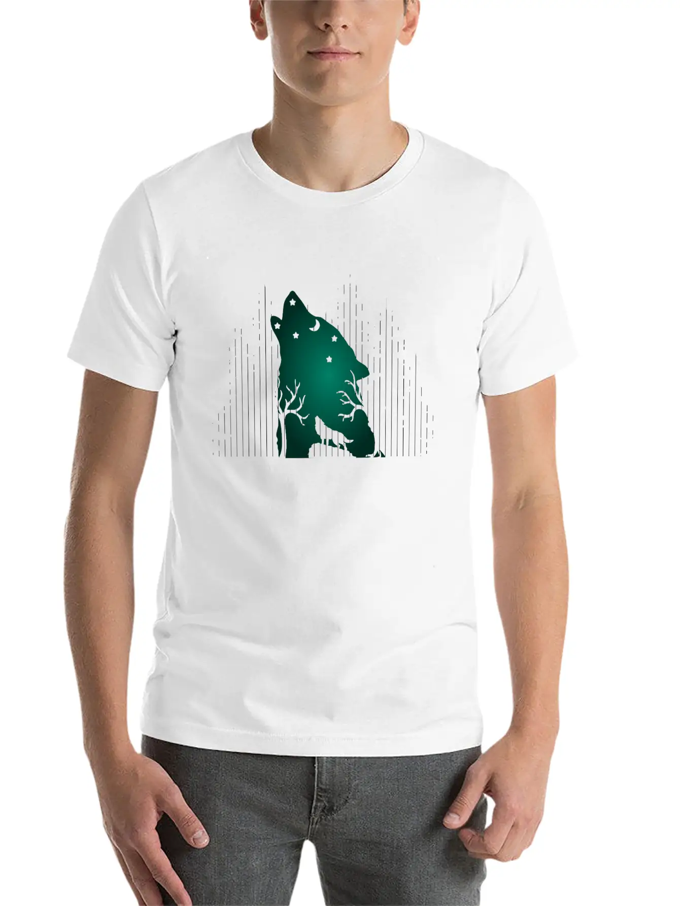 The Strange Lonely Simple Wolf Stylish Everyday T-Shirt – Unisex Basic Cotton Tee