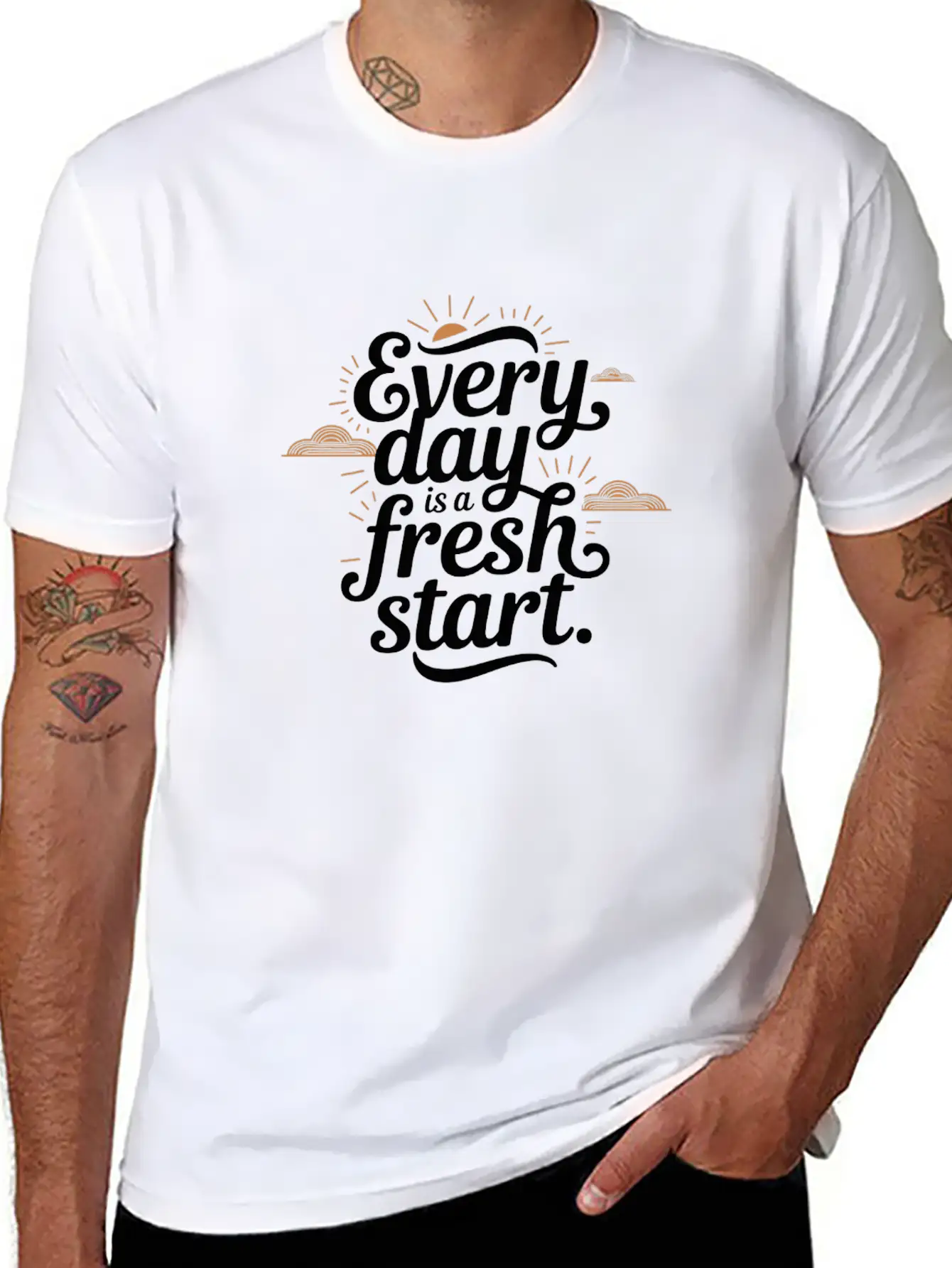 The Sun Will Rise Basic Graphic T-Shirt – Daily Comfort In Soft Cotton