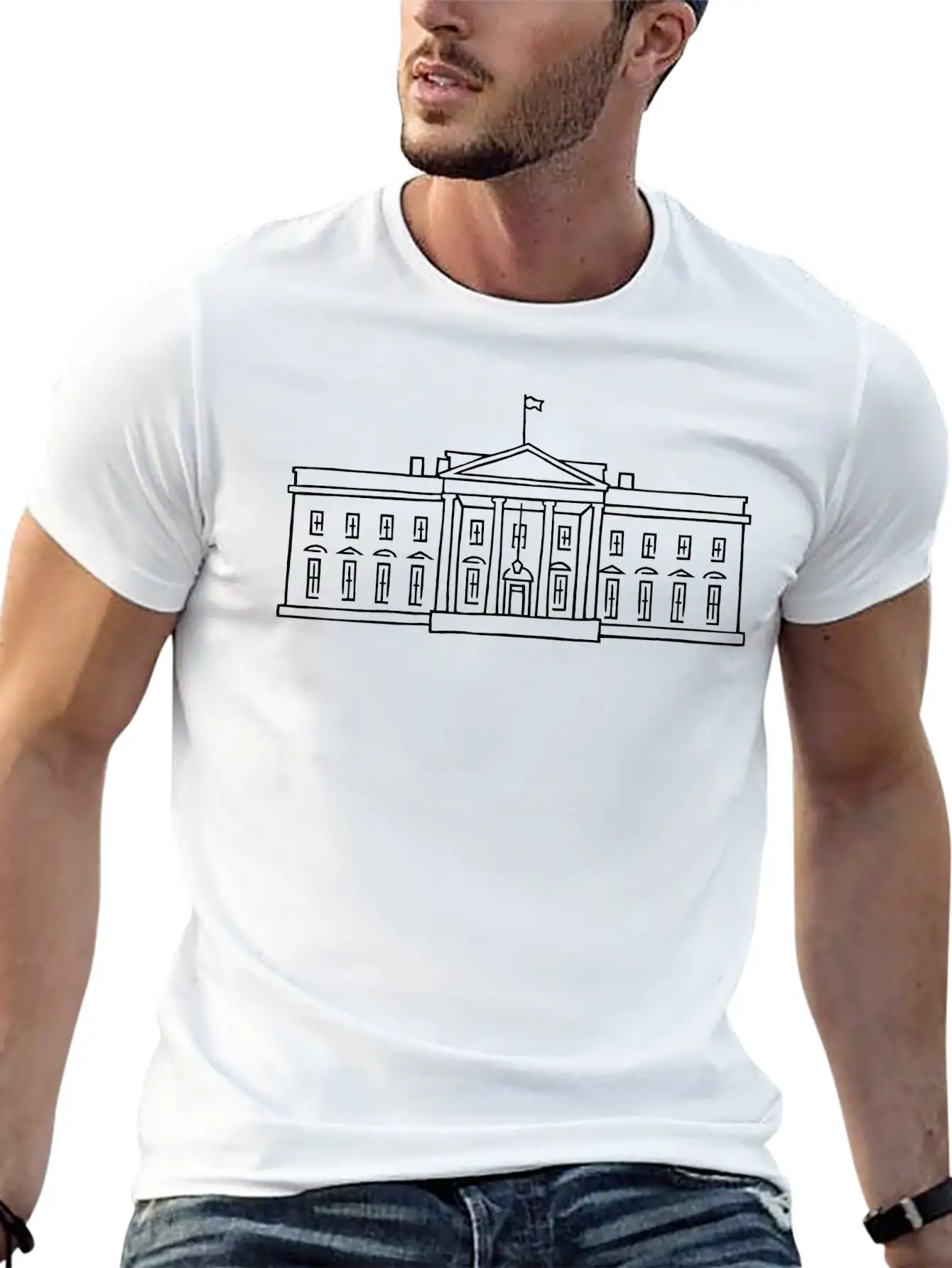 The White House Stylish Everyday T-Shirt – Unisex Basic Cotton Tee