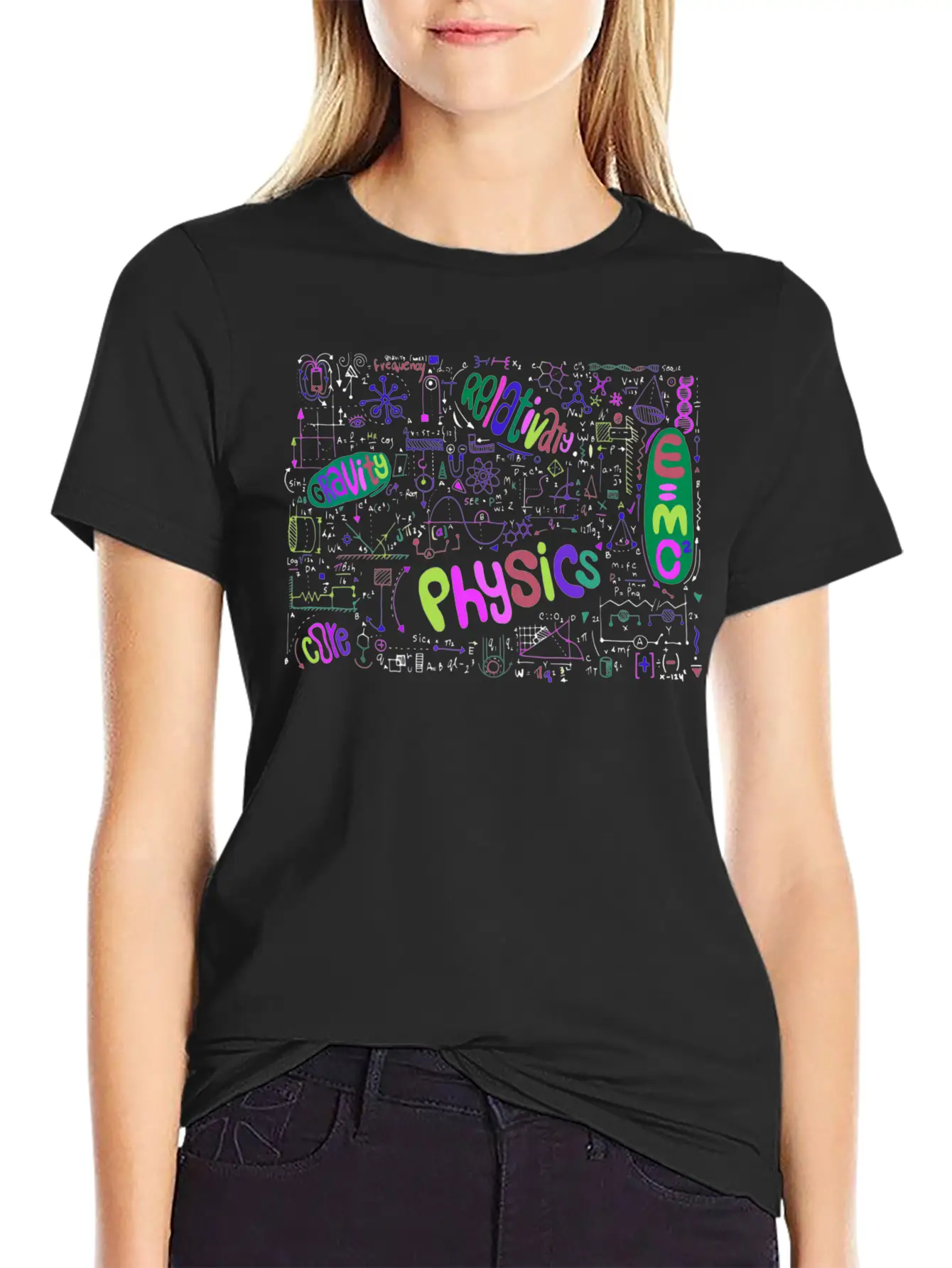 Theoretical Physics Geek Nerd Stem Science Basic Graphic T-Shirt – Daily Comfort In Soft Cotton