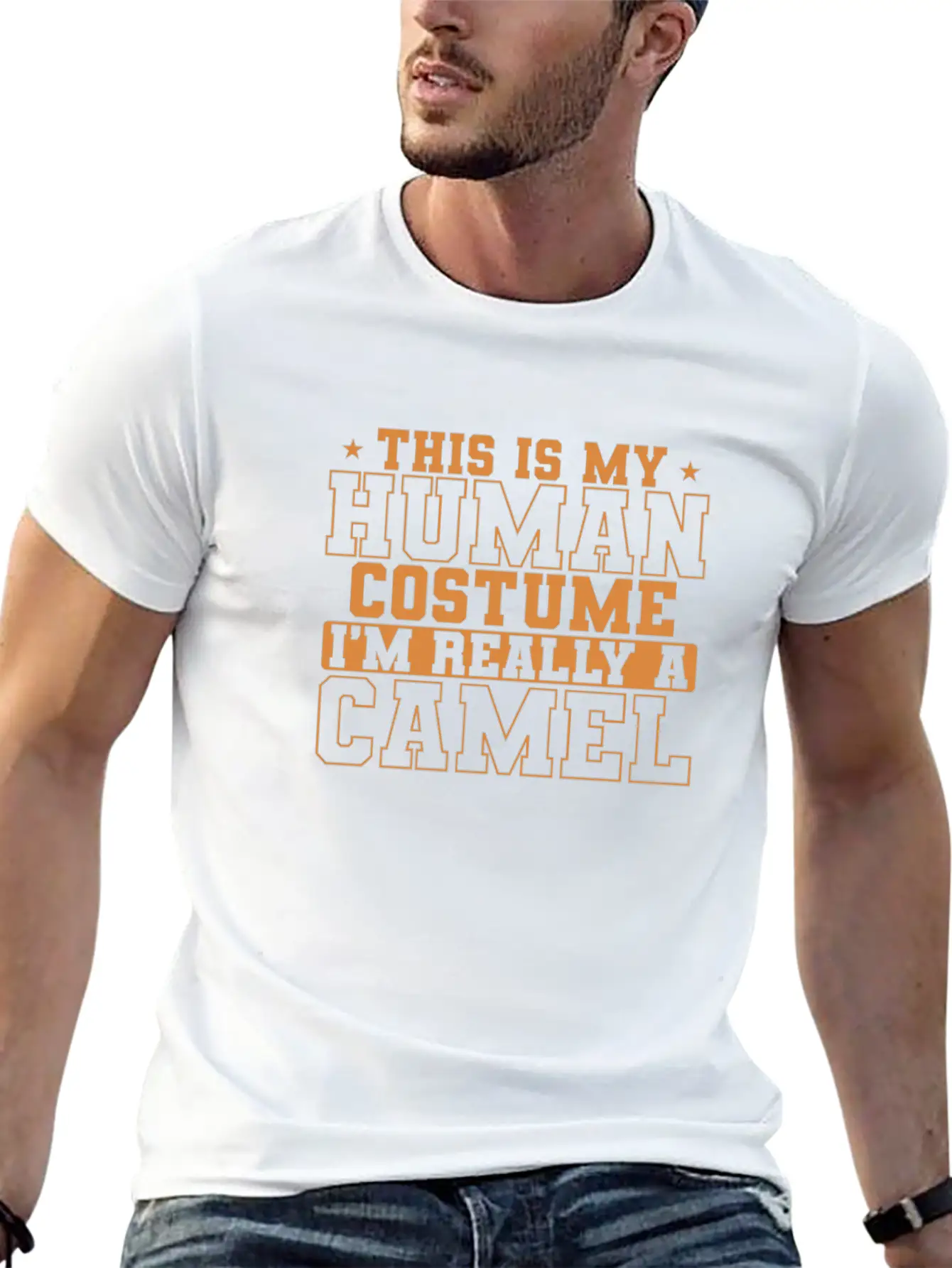 This Is My Human Costume I'm Really A Camel Stylish Everyday T-Shirt – Unisex Basic Cotton Tee