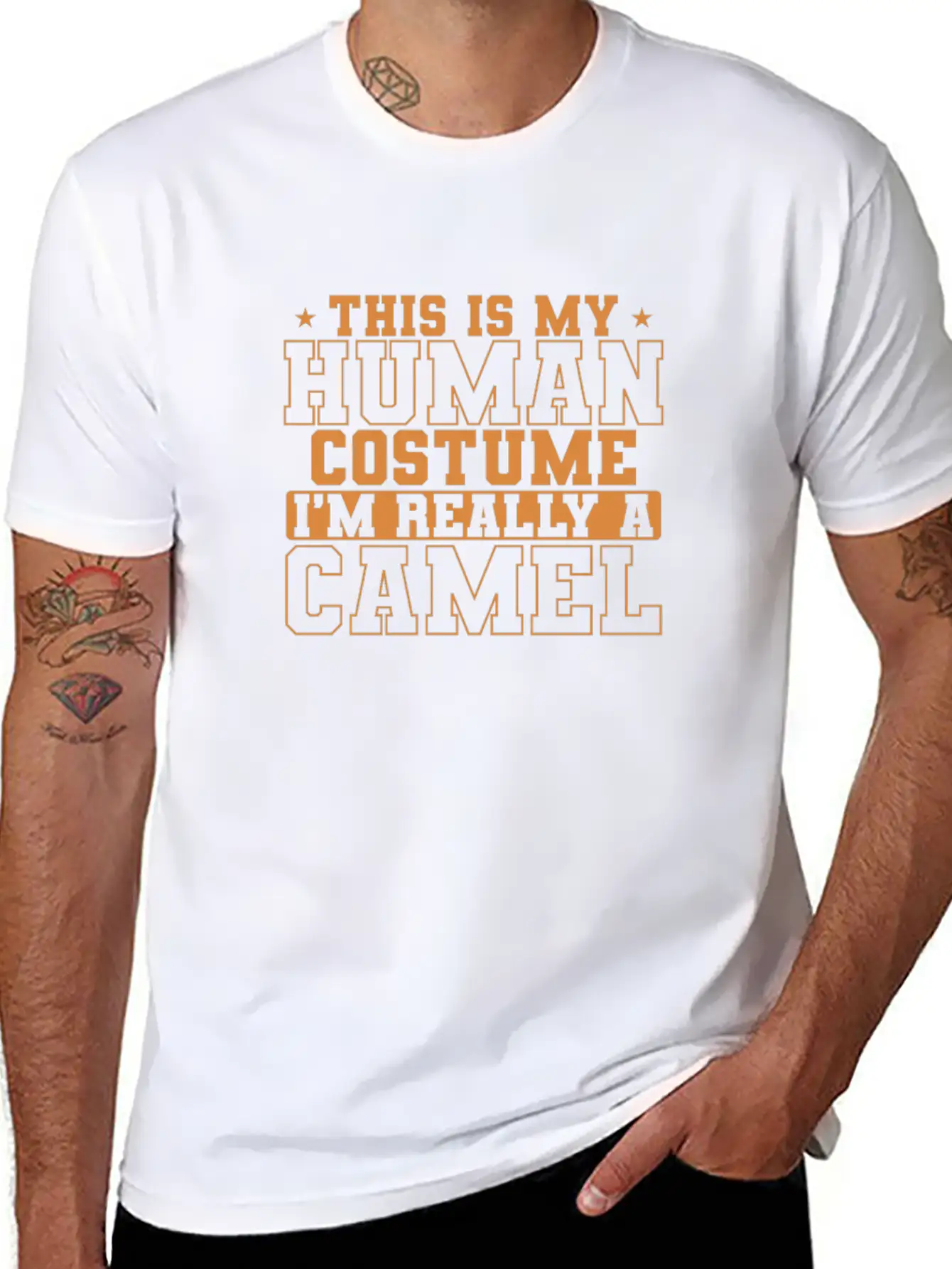 This Is My Human Costume I'm Really A Camel Stylish Everyday T-Shirt – Unisex Basic Cotton Tee