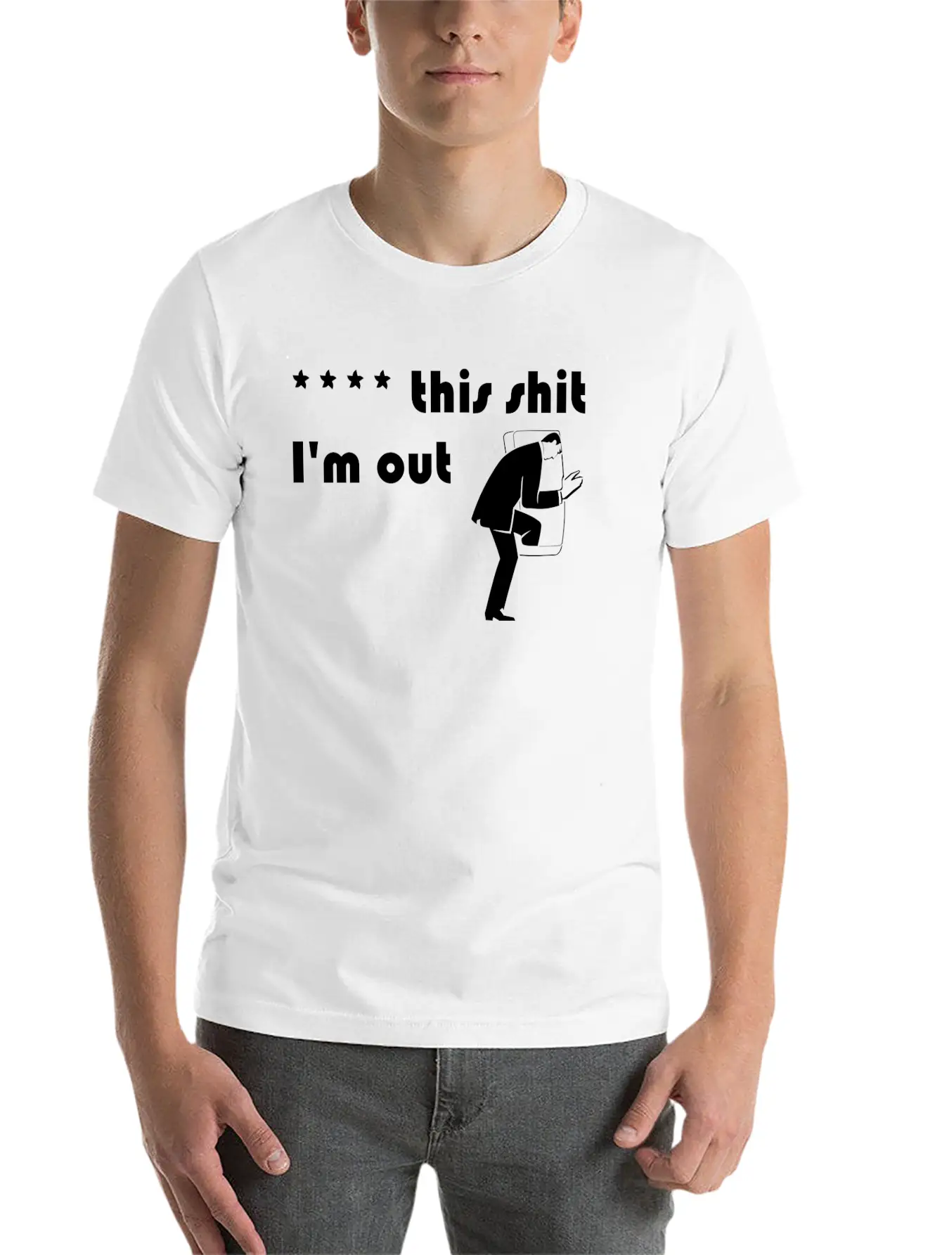 **** This Shit I'm Out. Stylish Everyday T-Shirt – Unisex Basic Cotton Tee