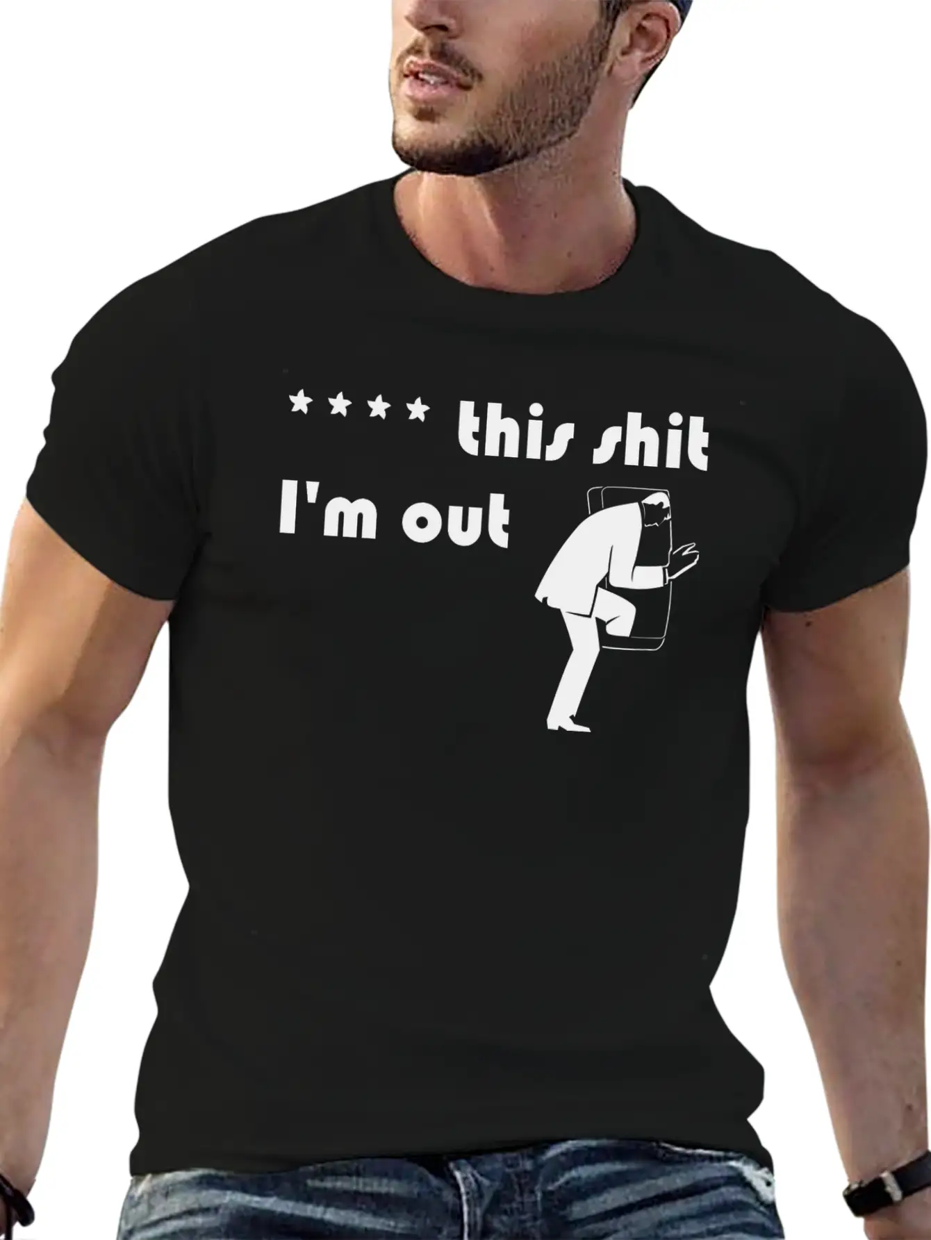 **** This Shit I'm Out. Stylish Everyday T-Shirt – Unisex Basic Cotton Tee
