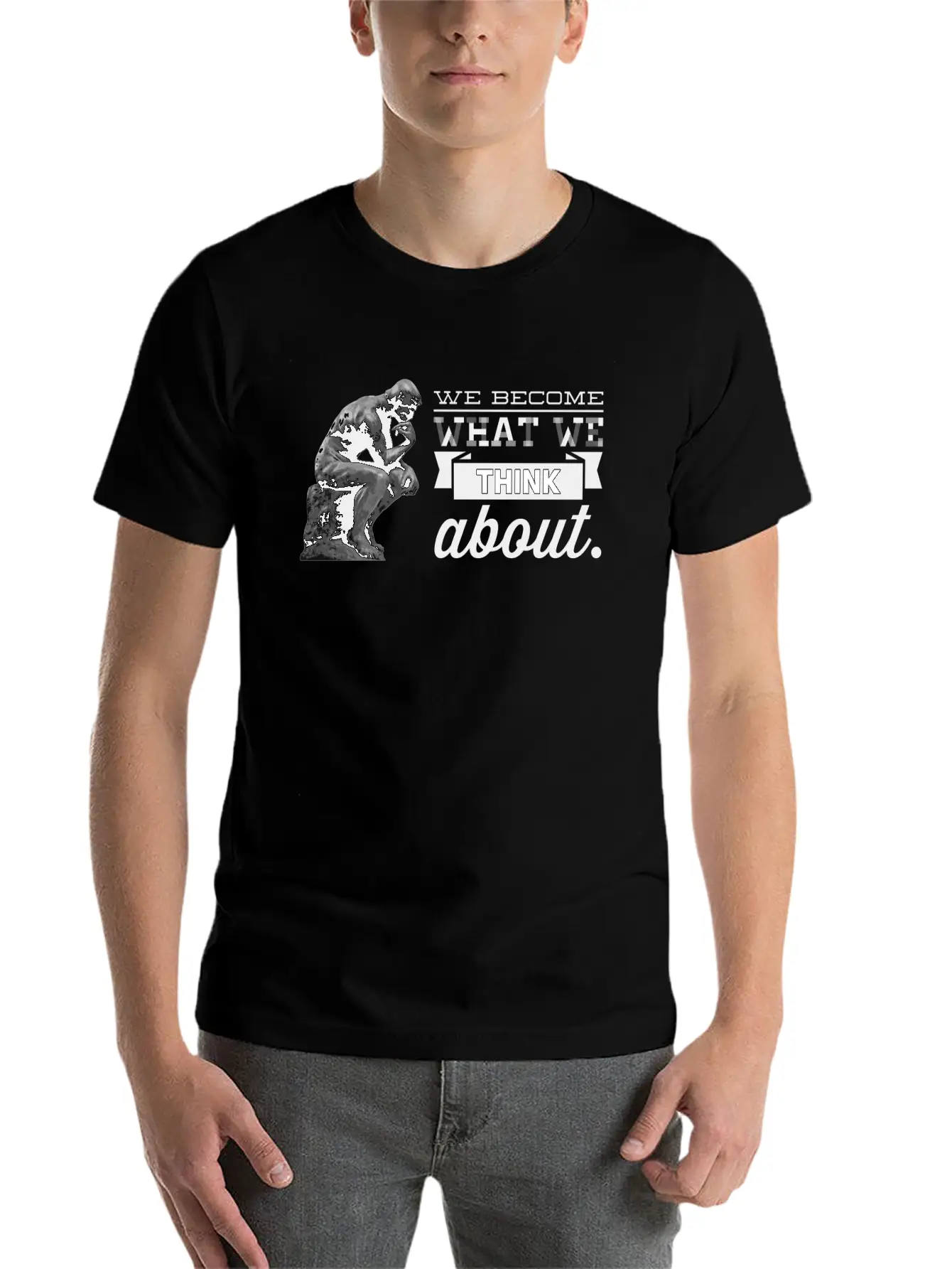 Thoughts Become Things Relaxed Everyday Tee – Lightweight And Durable Cotton