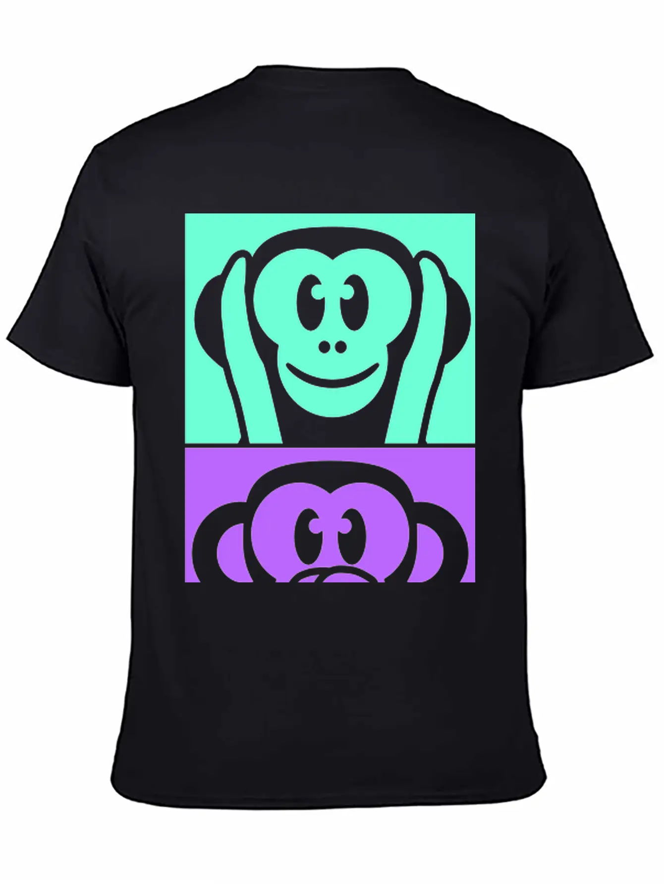 Three Wise Monkeys See Hear Speak No Evil 3 Apes Stylish Everyday T-Shirt – Unisex Basic Cotton Tee