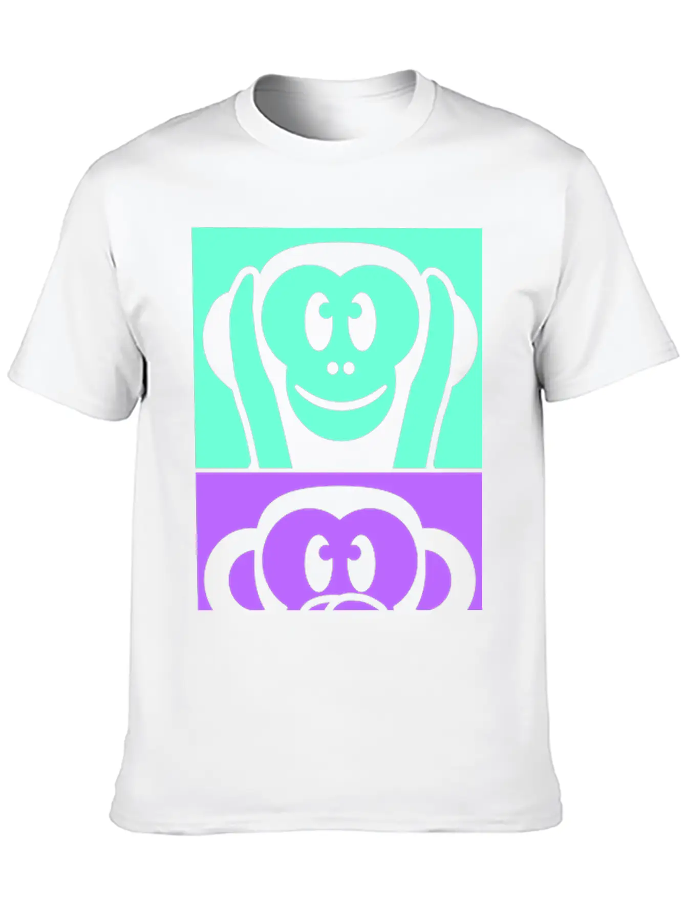 Three Wise Monkeys See Hear Speak No Evil 3 Apes Stylish Everyday T-Shirt – Unisex Basic Cotton Tee