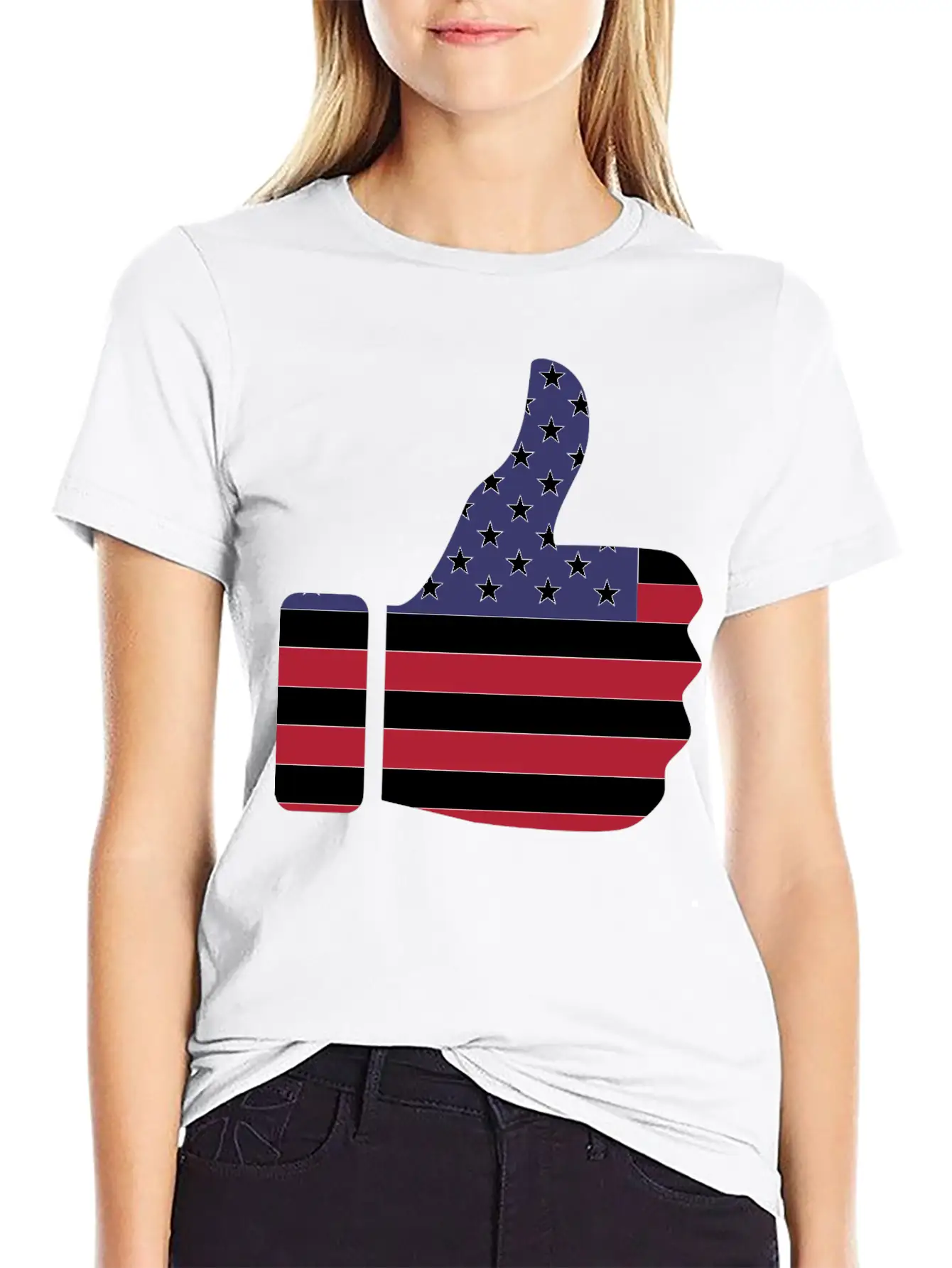 Thumbs Up USA Stylish Everyday T-Shirt – Unisex Basic Cotton Tee