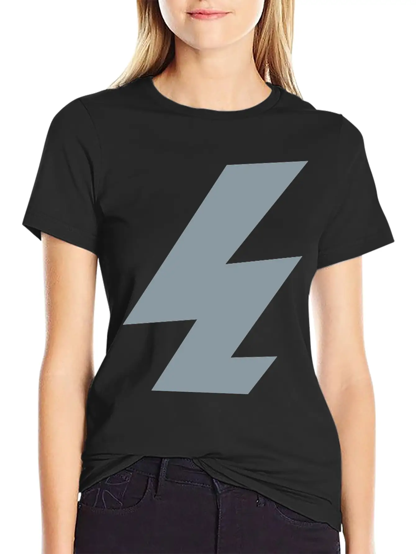 Thunder Lightning Bolt Flash Simple Everyday Graphic Tee – Lightweight Summer Wear