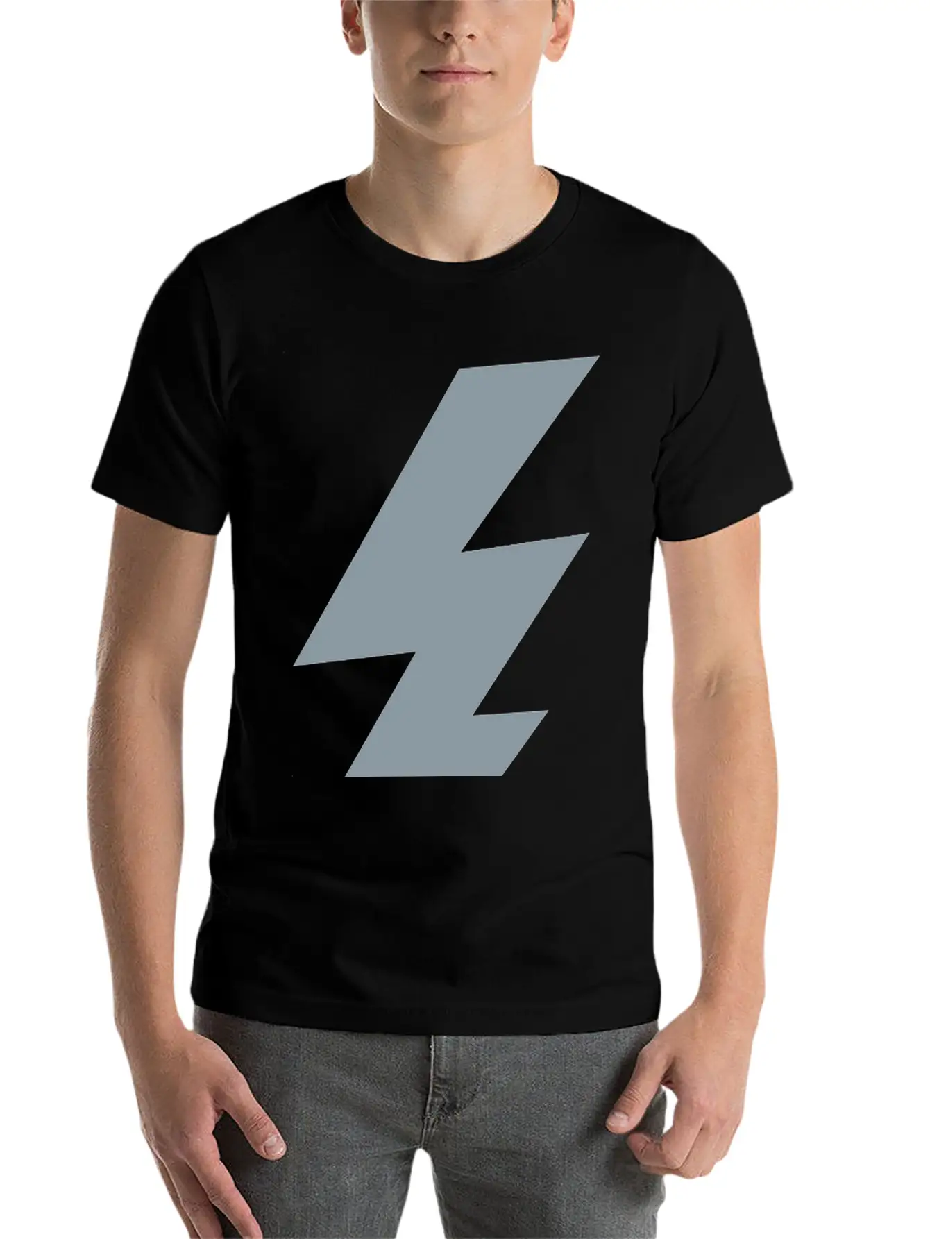 Thunder Lightning Bolt Flash Simple Everyday Graphic Tee – Lightweight Summer Wear